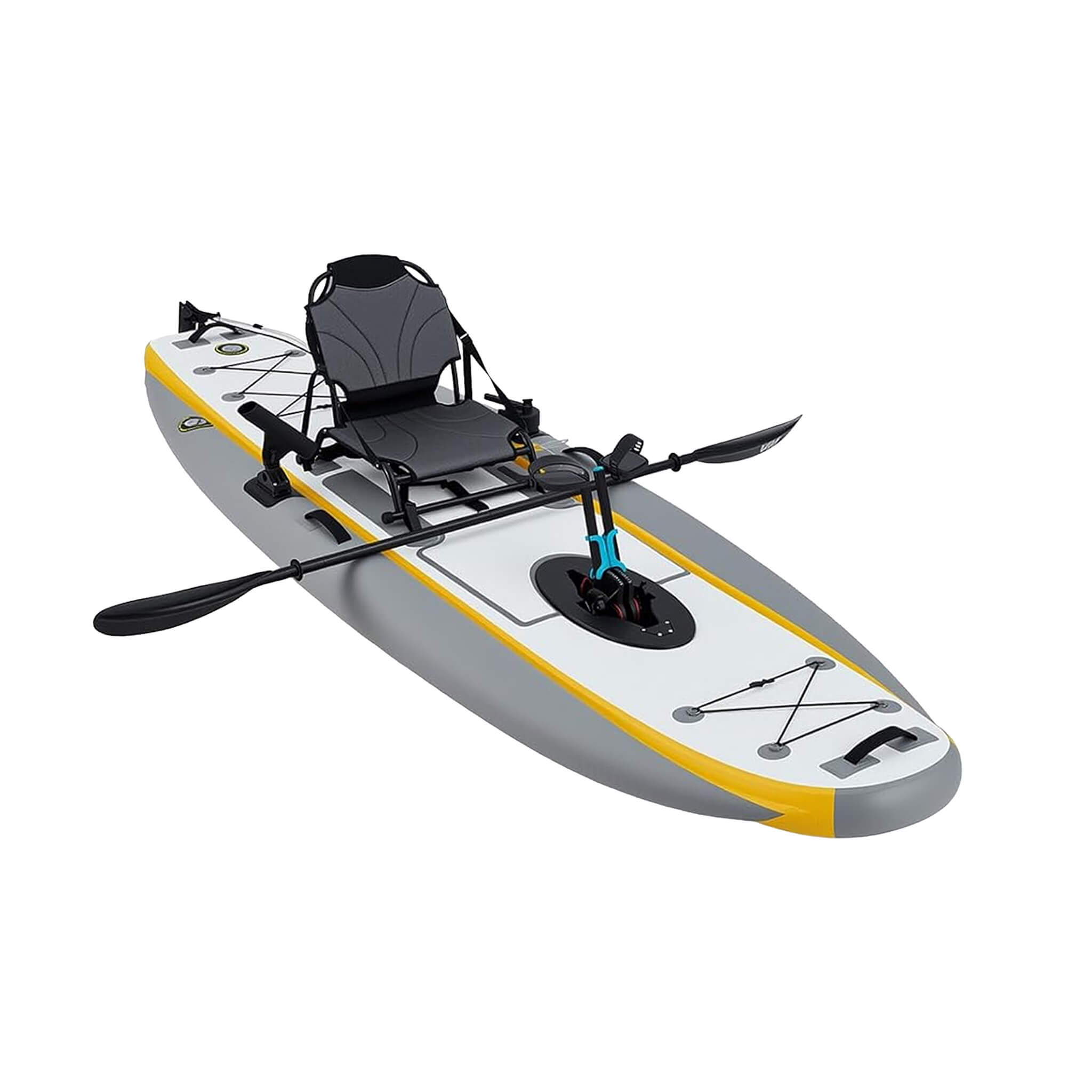 Portable 12FT Lightweight Inflatable PVC Fishing Kayak With Pedal System (SAK64328)