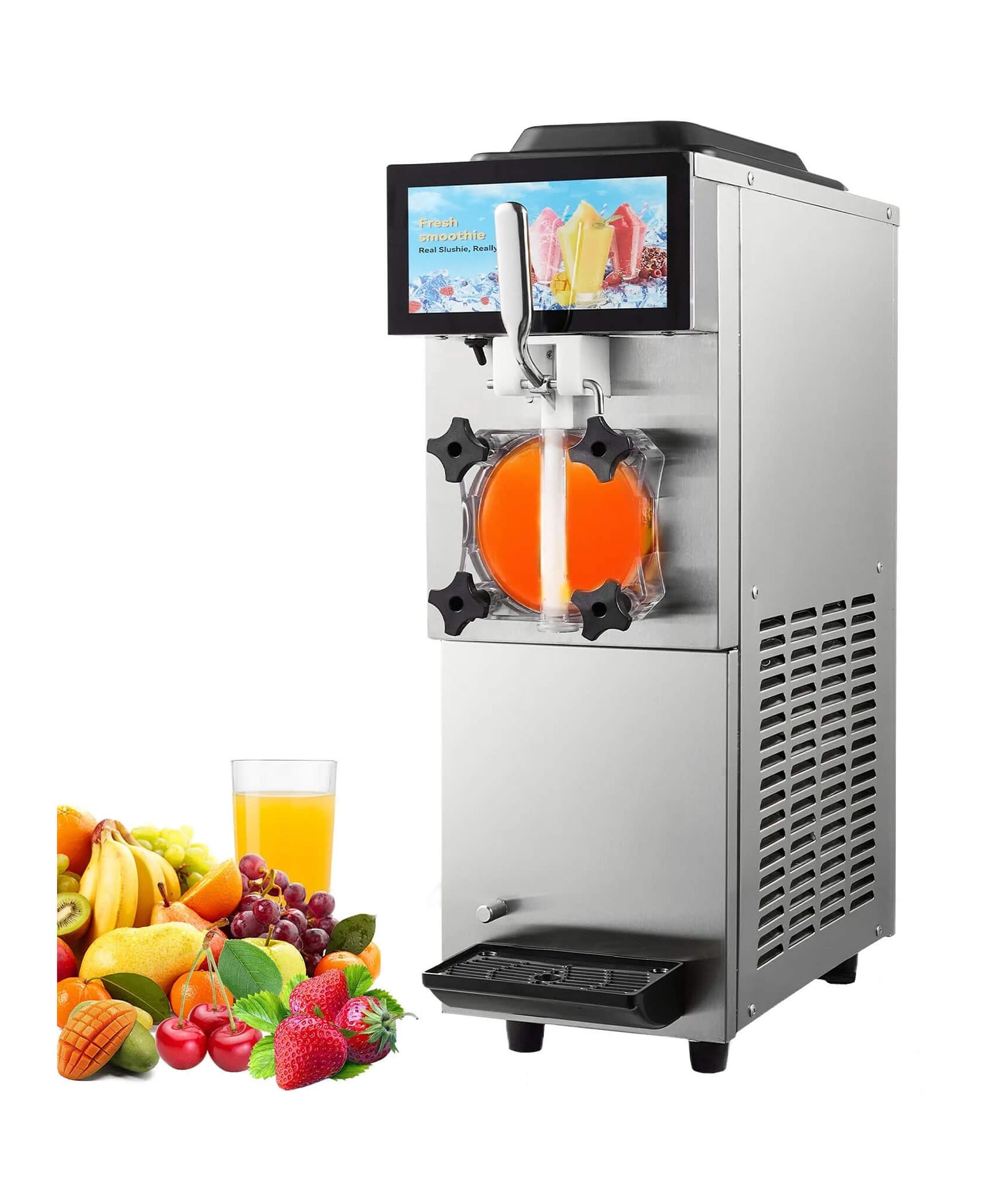 12L Commercial Single Tank Stainless Steel Slushy Machine With Touchscreen (SAK35871)