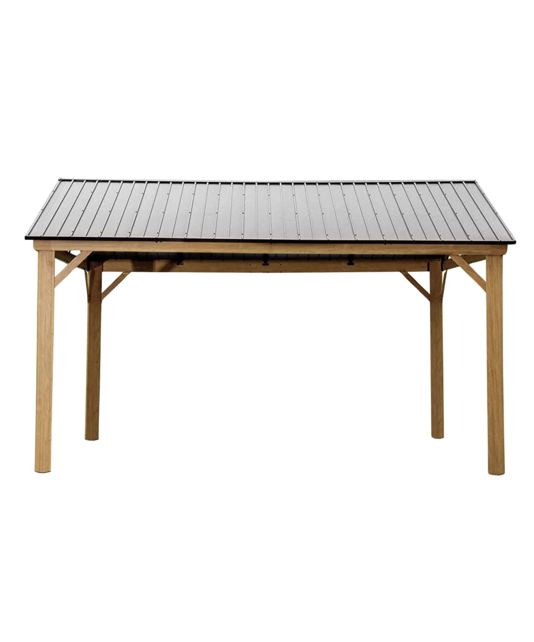 [12X14FT] Alora Hardtop All-Weather Outdoor Gazebo With Galvanized Steel Roof (SAK83261)