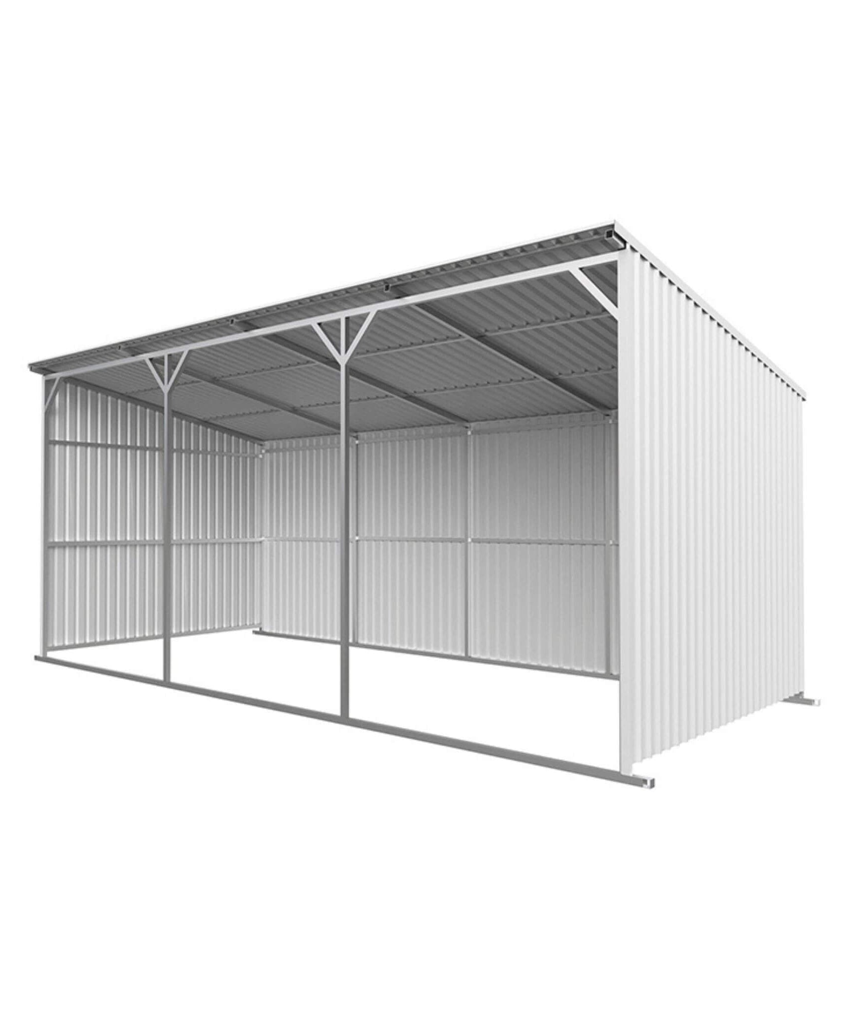 [12X25FT] Alora Heavy-Duty Galvanized steel Storage Equipment Shed (SAK20471)