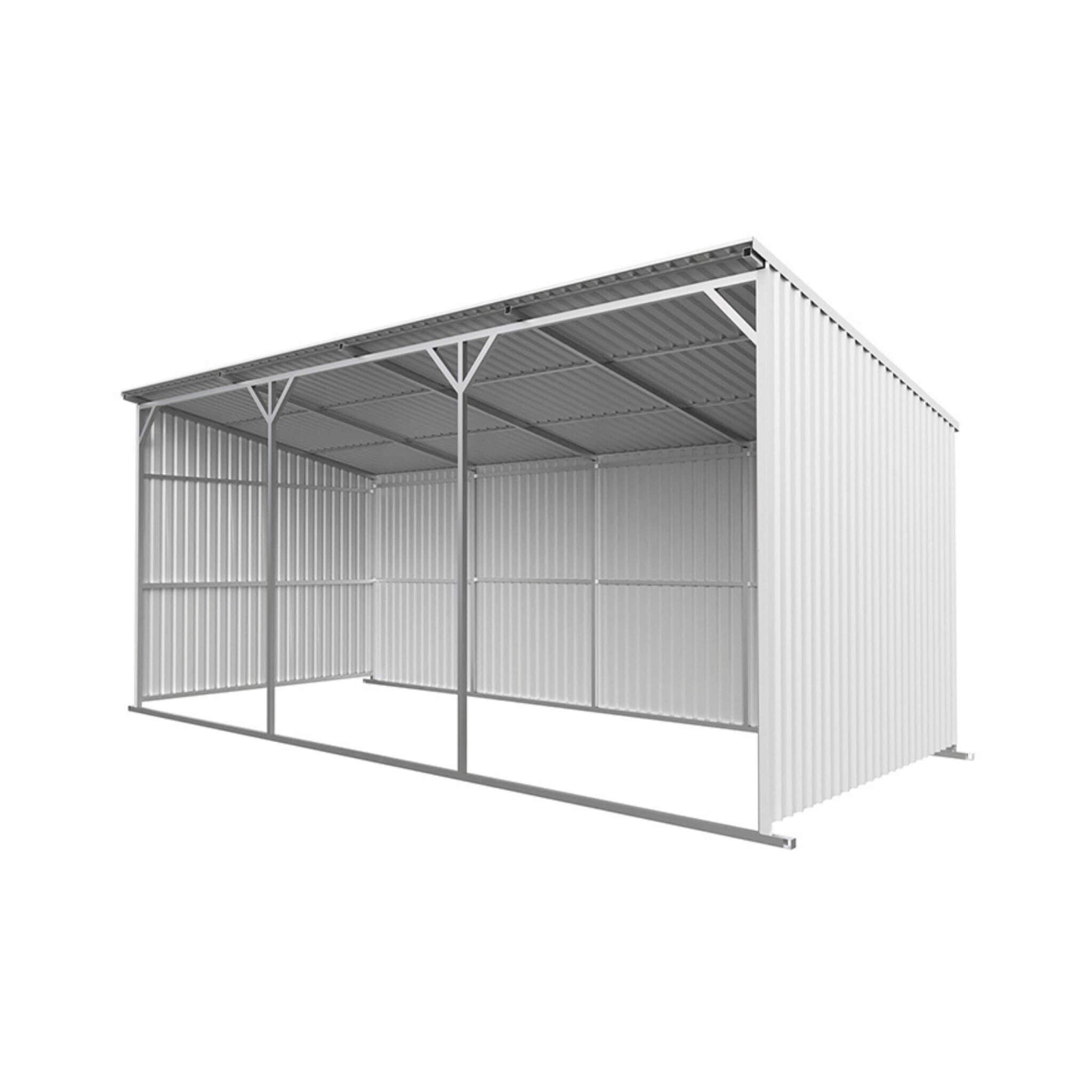[12X25FT] Alora Heavy-Duty Galvanized steel Storage Equipment Shed (SAK20471)