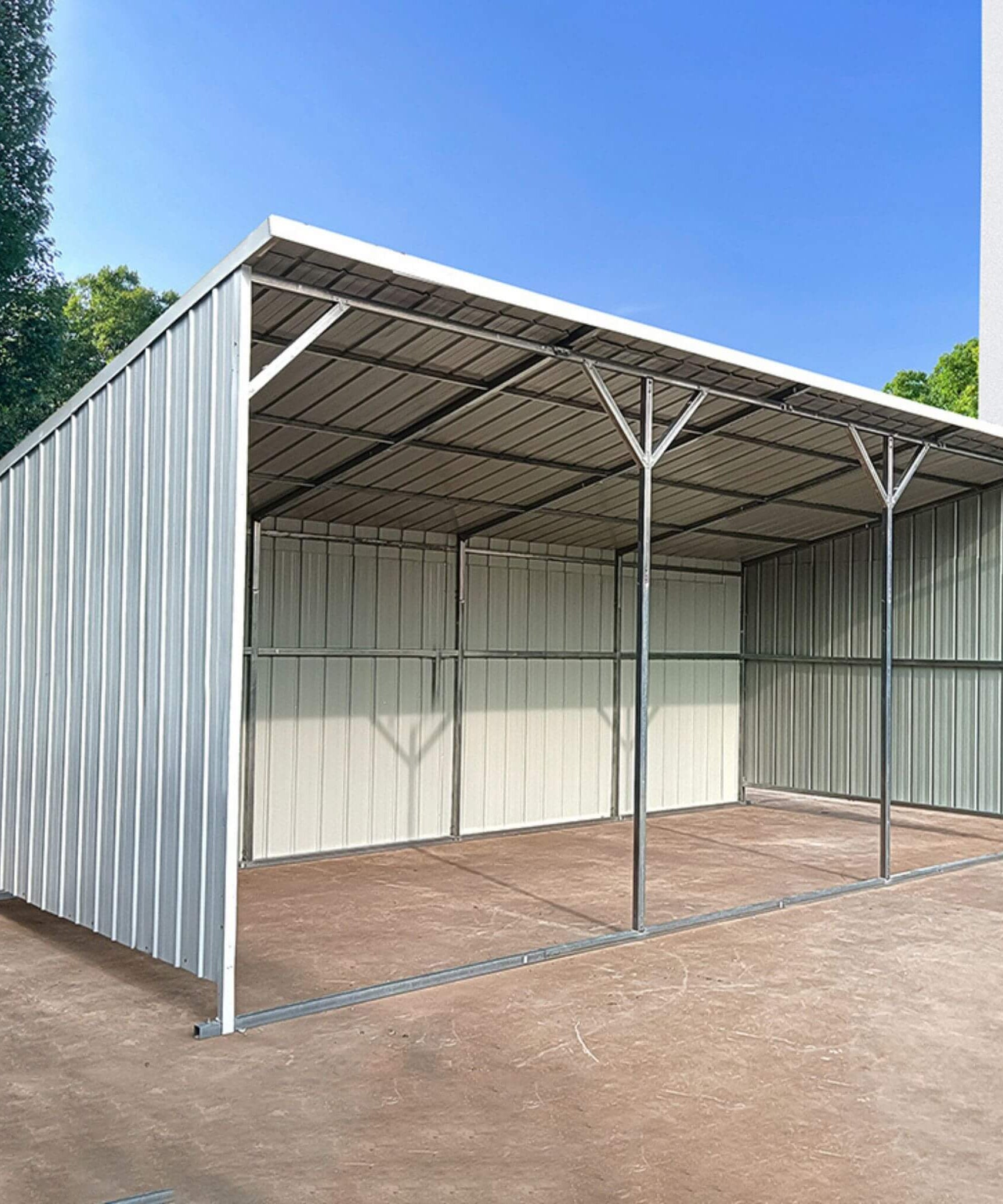 [12X25FT] Alora Heavy-Duty Galvanized steel Storage Equipment Shed (SAK20471)