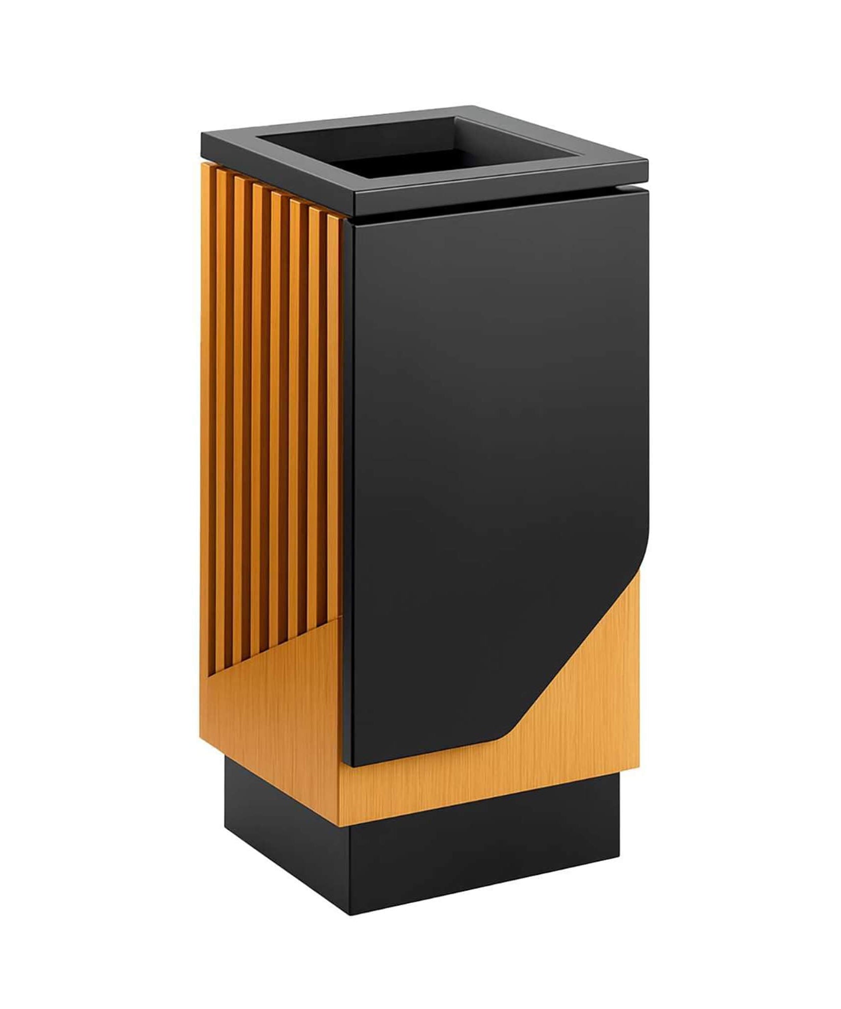 13-Gallon Heavy-Duty Commercial Outdoor Square Decorative Trash Can (SAK30467)