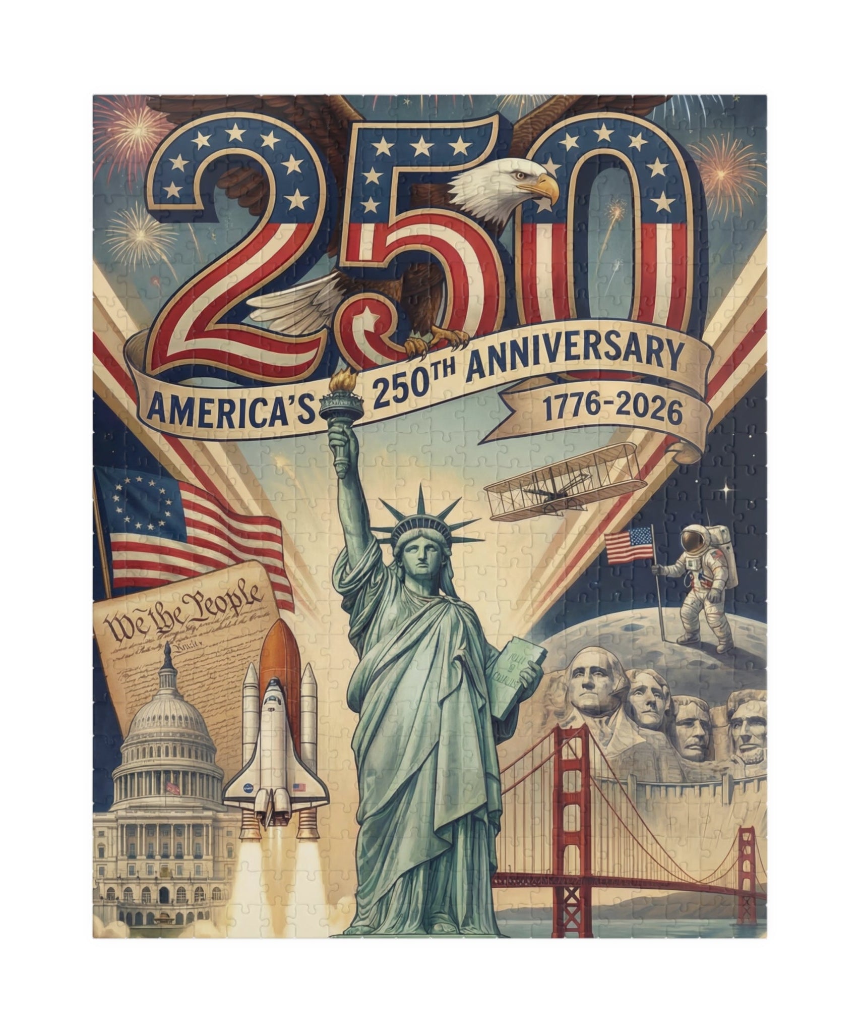 Amerika 250. Jubiläums-Puzzle (252, 520, 1014 Teile)