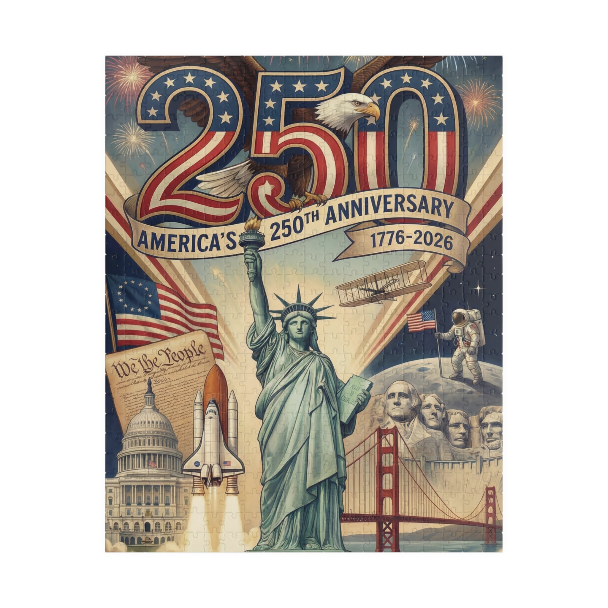 Amerika 250. Jubiläums-Puzzle (252, 520, 1014 Teile)