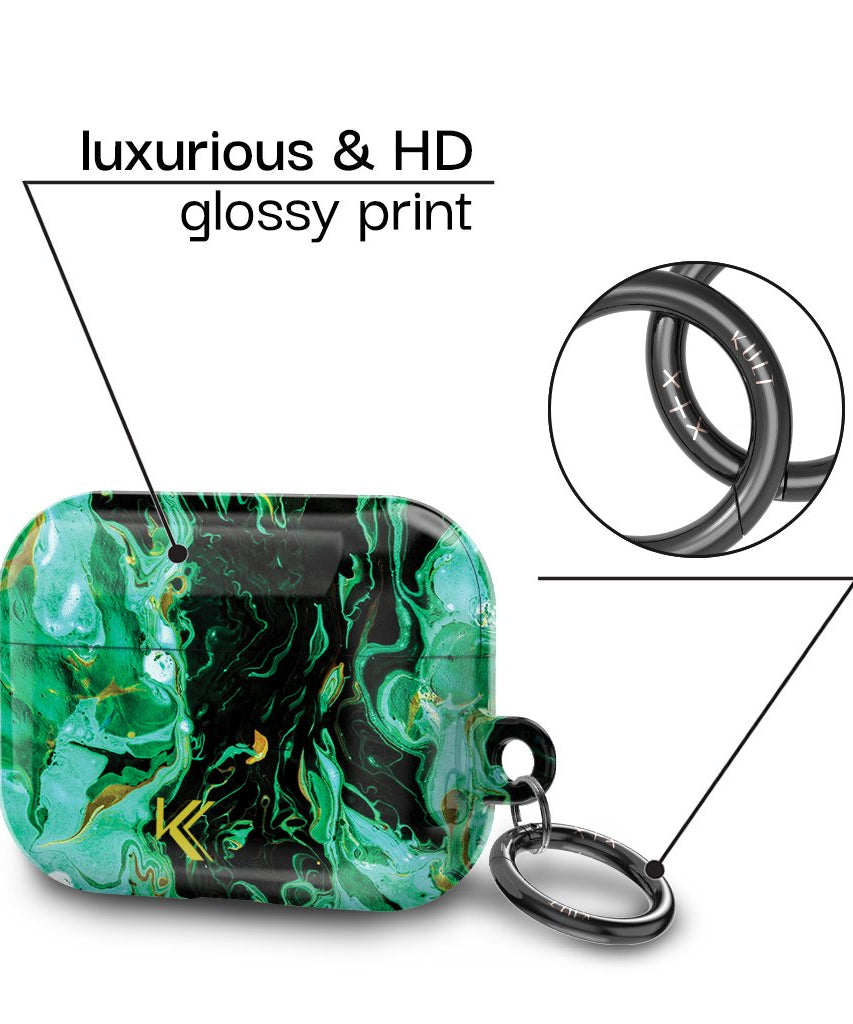 Misty Emerald AirPods-Hülle