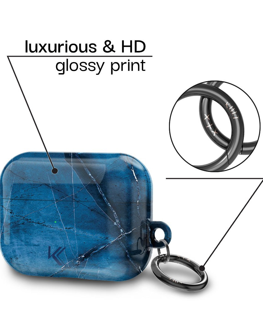 Serene Aquamarin AirPods-Hülle