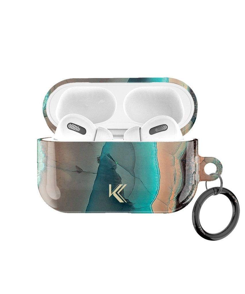 Verträumtes Mondstein AirPods Case