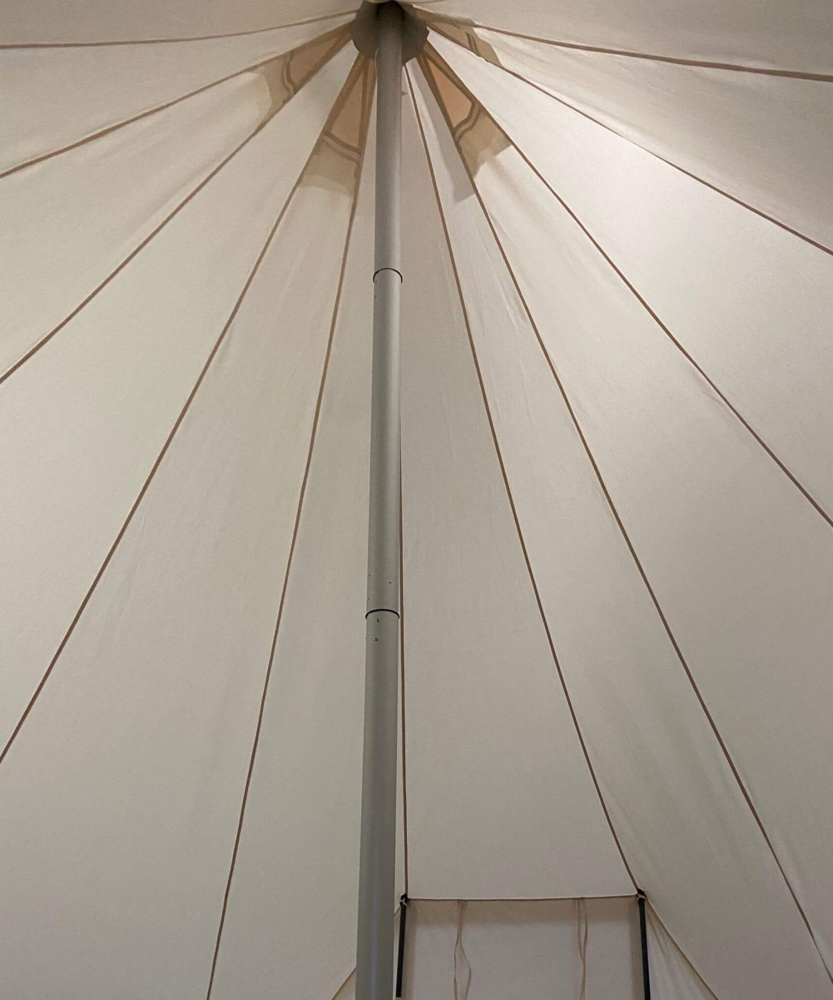 [13X19FT] Extra-Large Heavy-Duty Outdoor Four Seasons Glamping Canvas Bell Yurt Tent (SAK45688)