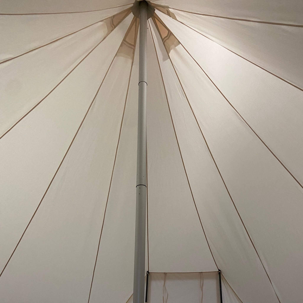 [13X19FT] Extra-Large Heavy-Duty Outdoor Four Seasons Glamping Canvas Bell Yurt Tent (SAK45688)