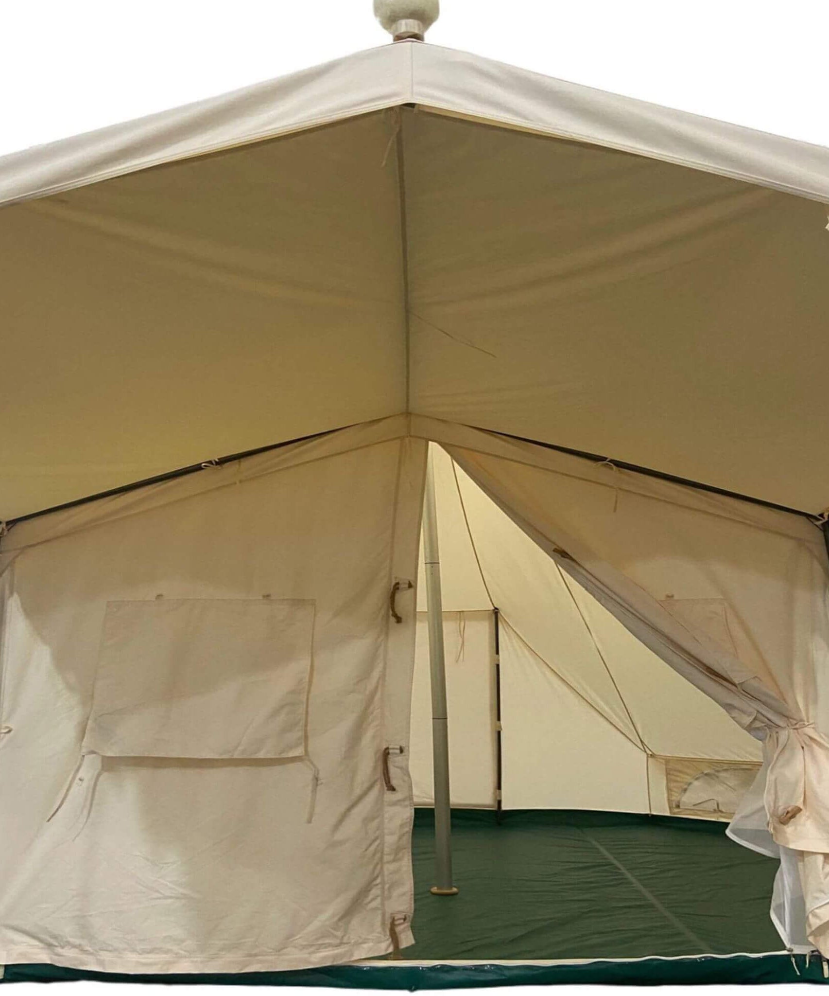 [13X19FT] Extra-Large Heavy-Duty Outdoor Four Seasons Glamping Canvas Bell Yurt Tent (SAK45688)