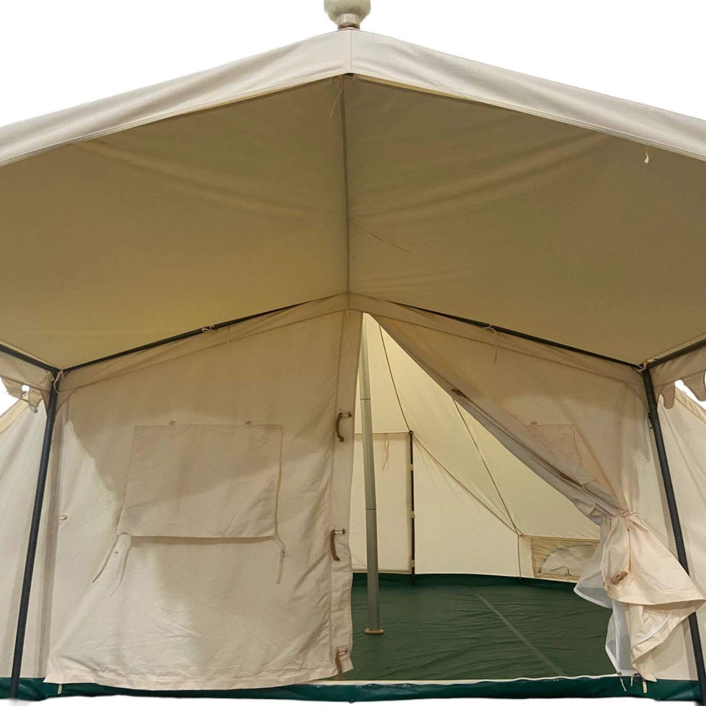 [13X19FT] Extra-Large Heavy-Duty Outdoor Four Seasons Glamping Canvas Bell Yurt Tent (SAK45688)