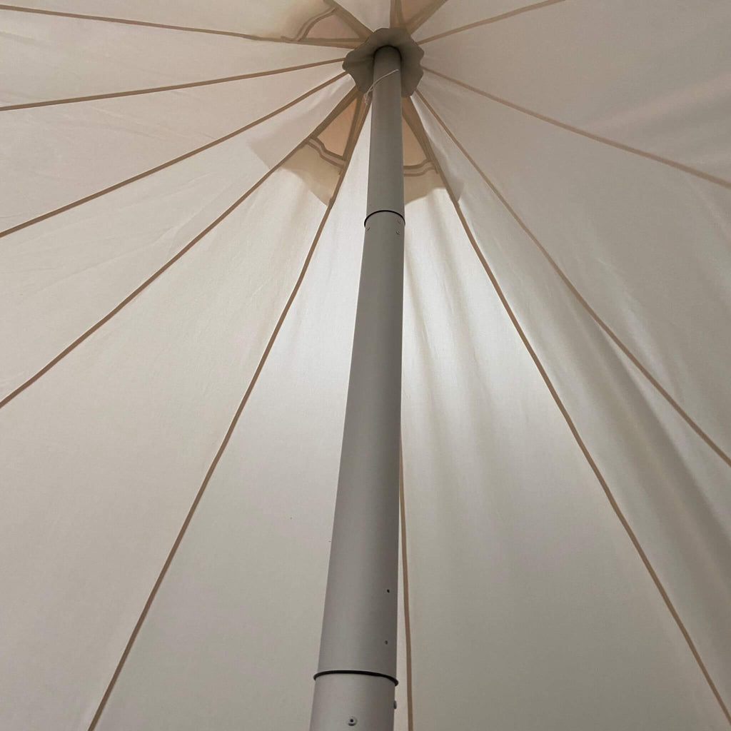[13X19FT] Extra-Large Heavy-Duty Outdoor Four Seasons Glamping Canvas Bell Yurt Tent (SAK45688)