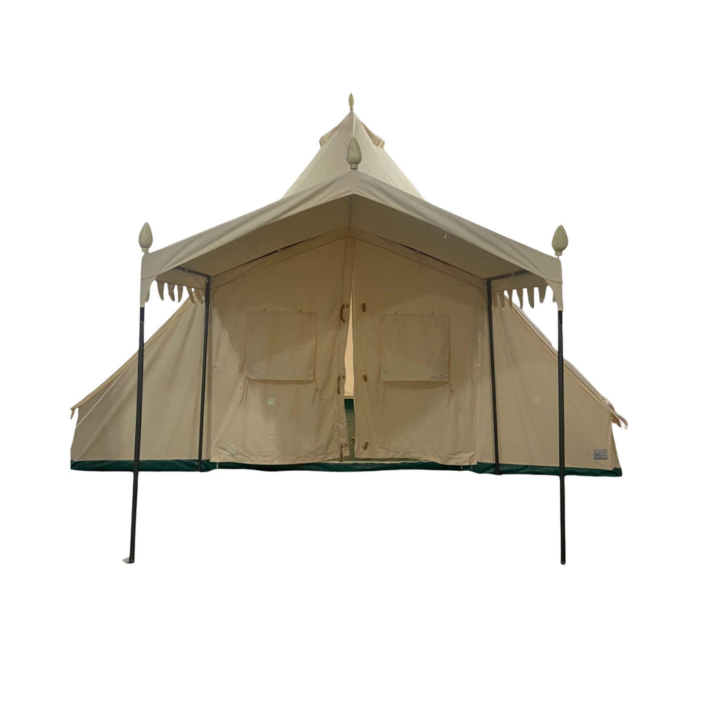 [13X19FT] Extra-Large Heavy-Duty Outdoor Four Seasons Glamping Canvas Bell Yurt Tent (SAK45688)
