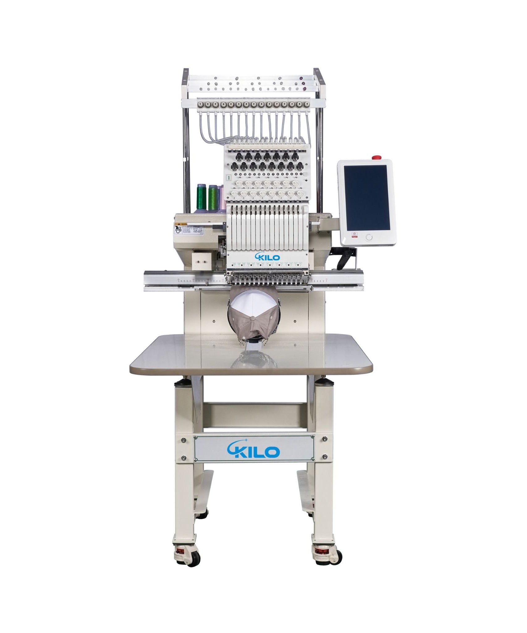 [13X20"] 15-Needle Commercial Embroidery Machine With LCD Touchscreen And Laser Positioning (SAK57613)