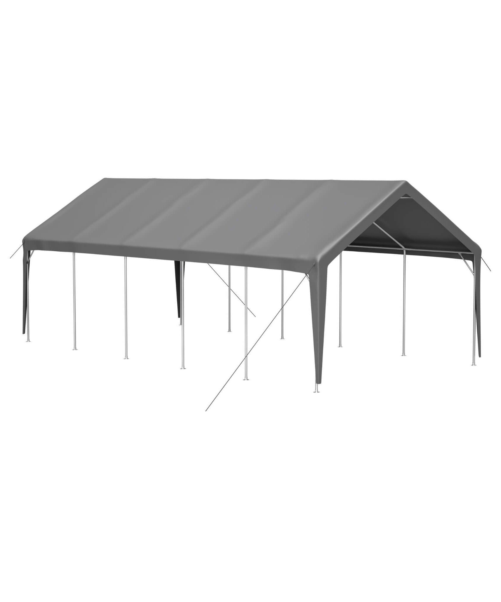 [13X26FT] Alora Heavy-Duty Carport Canopy With Roll-Up Doors And Windows (SAK14975)