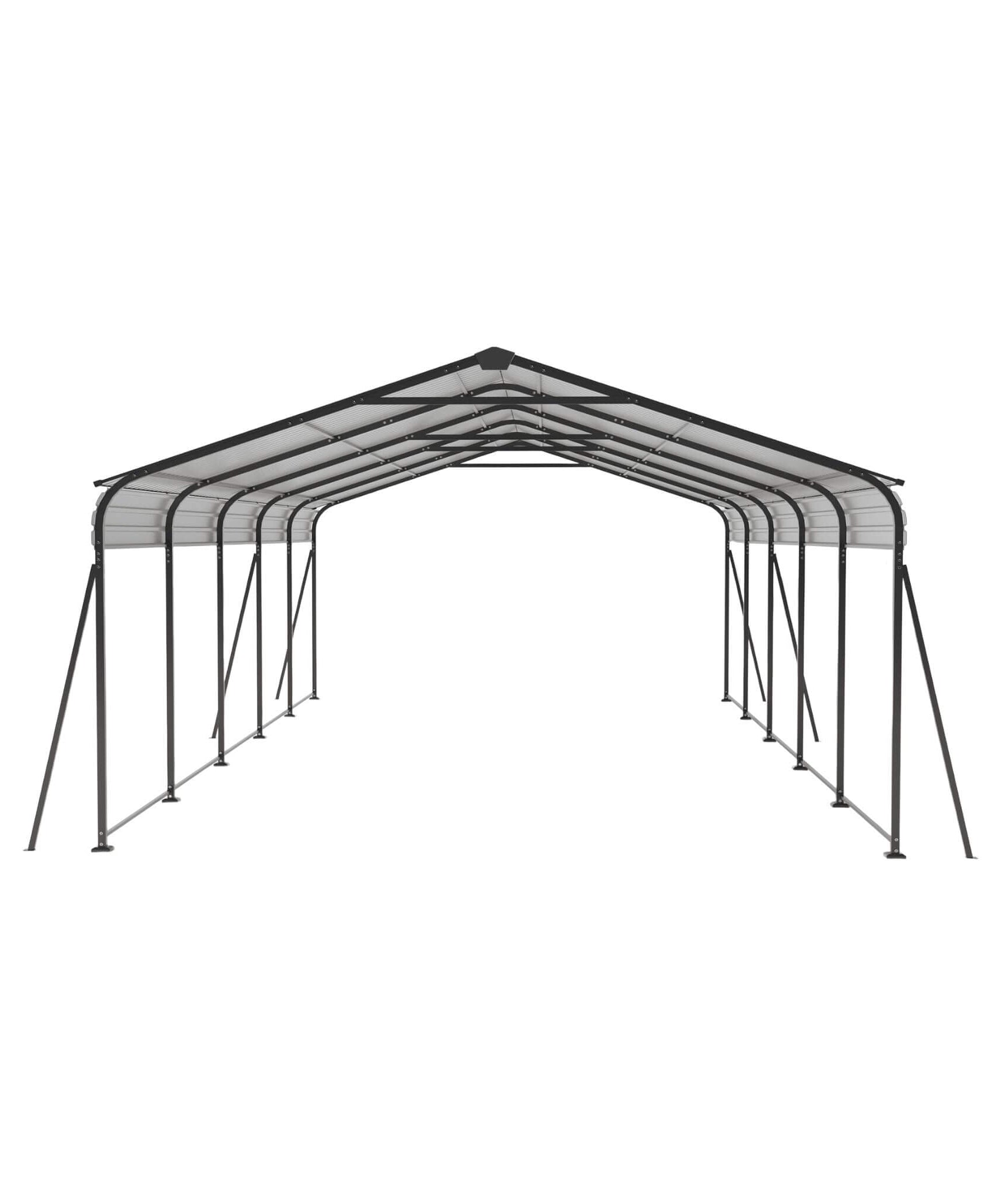 [13X26FT] Alora Heavy-Duty Weather-Resistant Outdoor Carport With Protective Film (SAK82451)