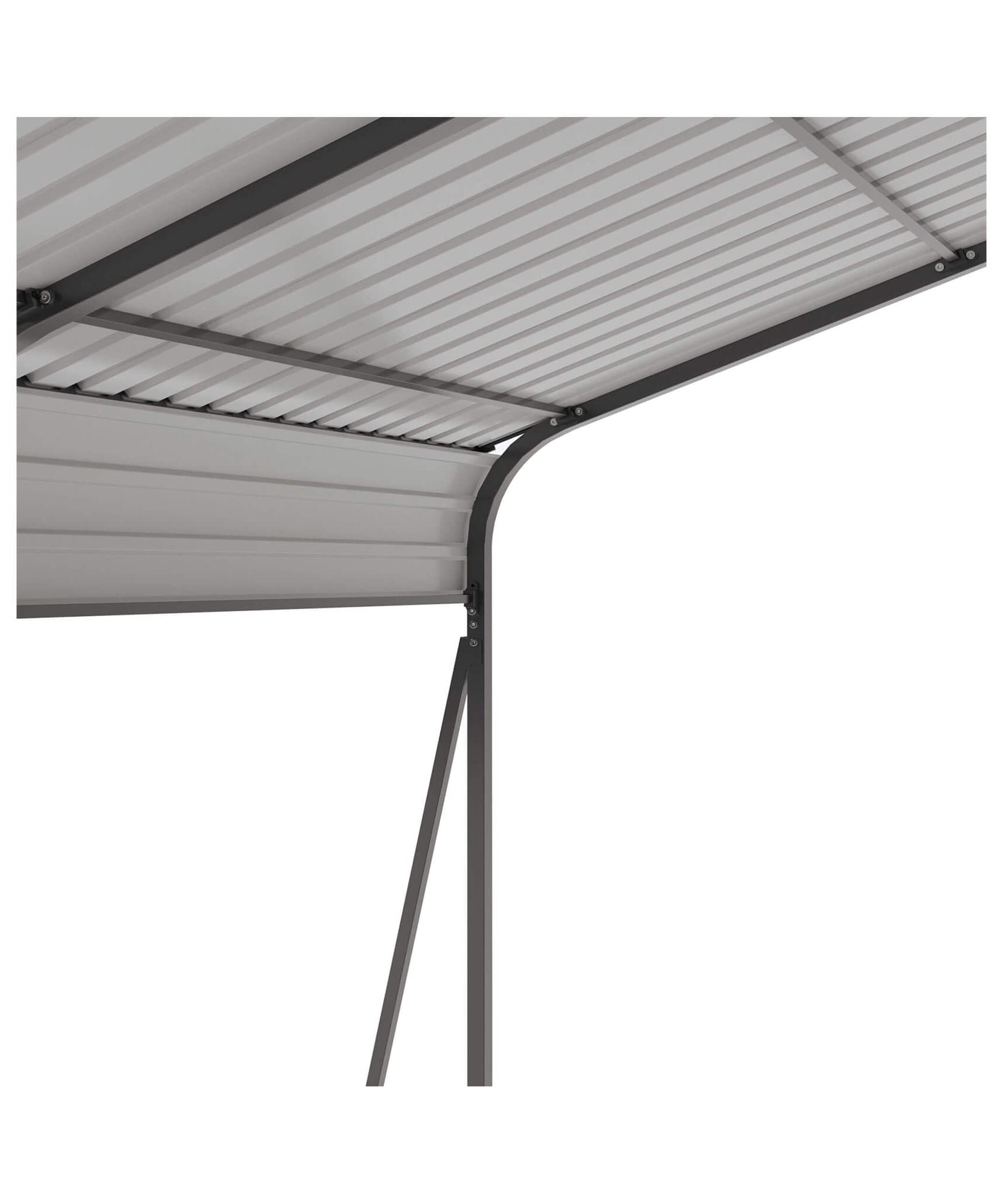[13X26FT] Alora Heavy-Duty Weather-Resistant Outdoor Carport With Protective Film (SAK82451)