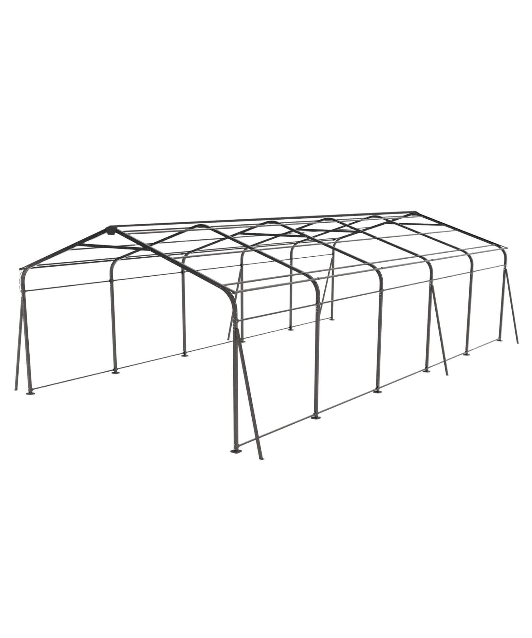 [13X26FT] Alora Heavy-Duty Weather-Resistant Outdoor Carport With Protective Film (SAK82451)