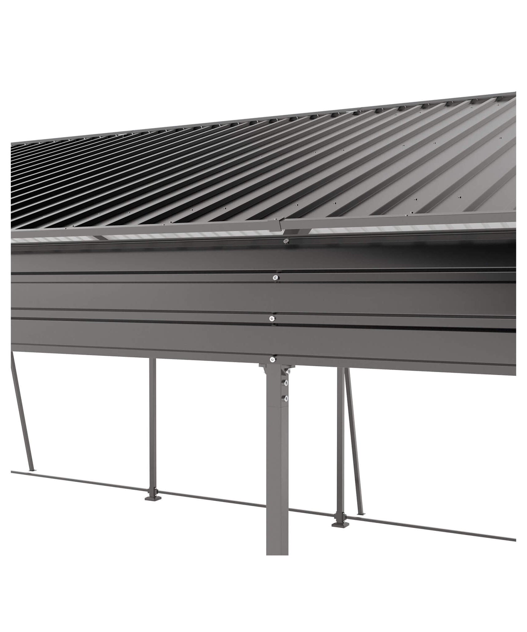 [13X26FT] Alora Heavy-Duty Weather-Resistant Outdoor Carport With Protective Film (SAK82451)