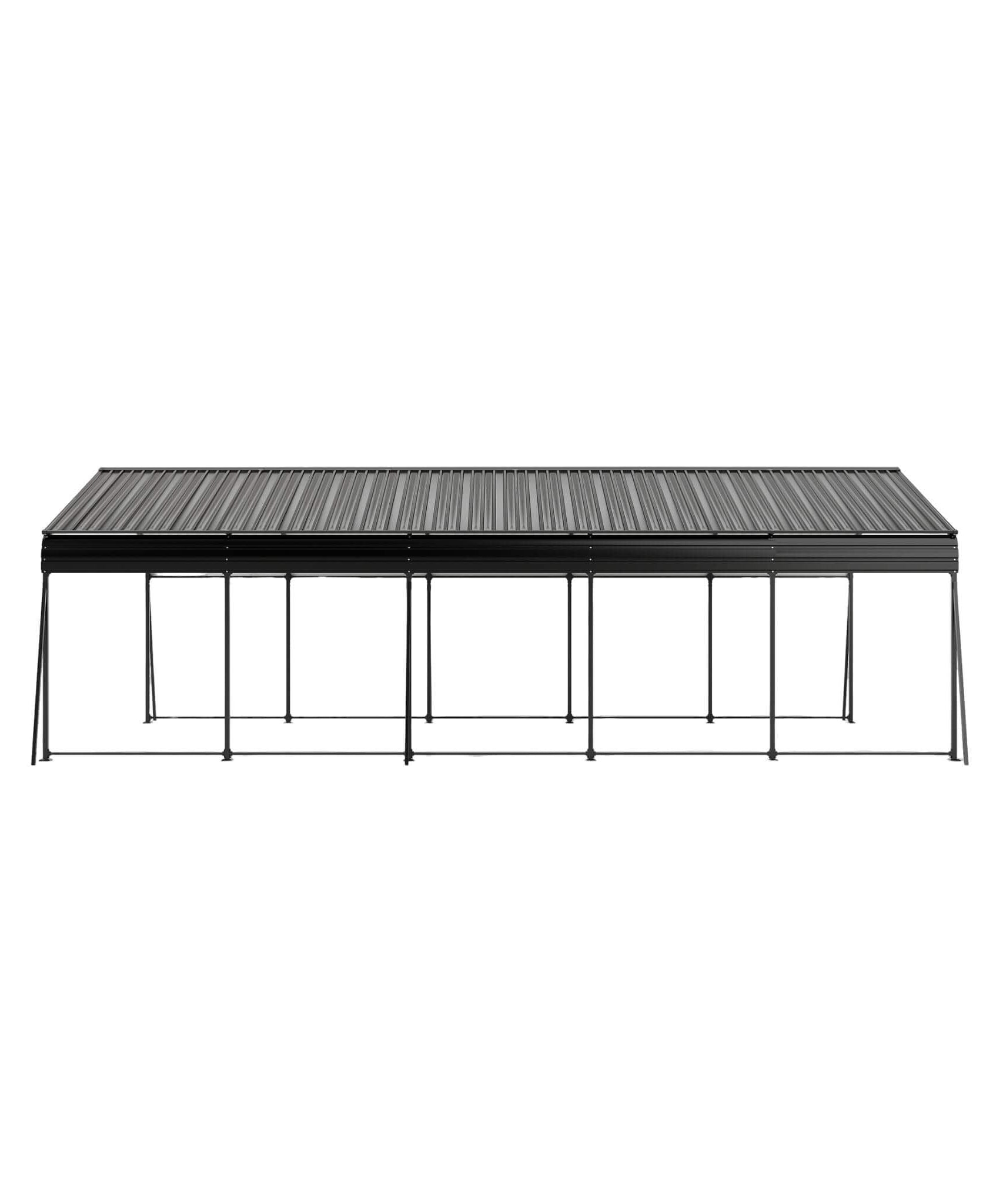 [13X26FT] Alora Heavy-Duty Weather-Resistant Outdoor Carport With Protective Film (SAK82451)
