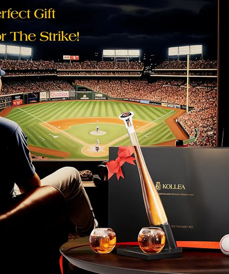 Home Run Baseball Decanter Set
