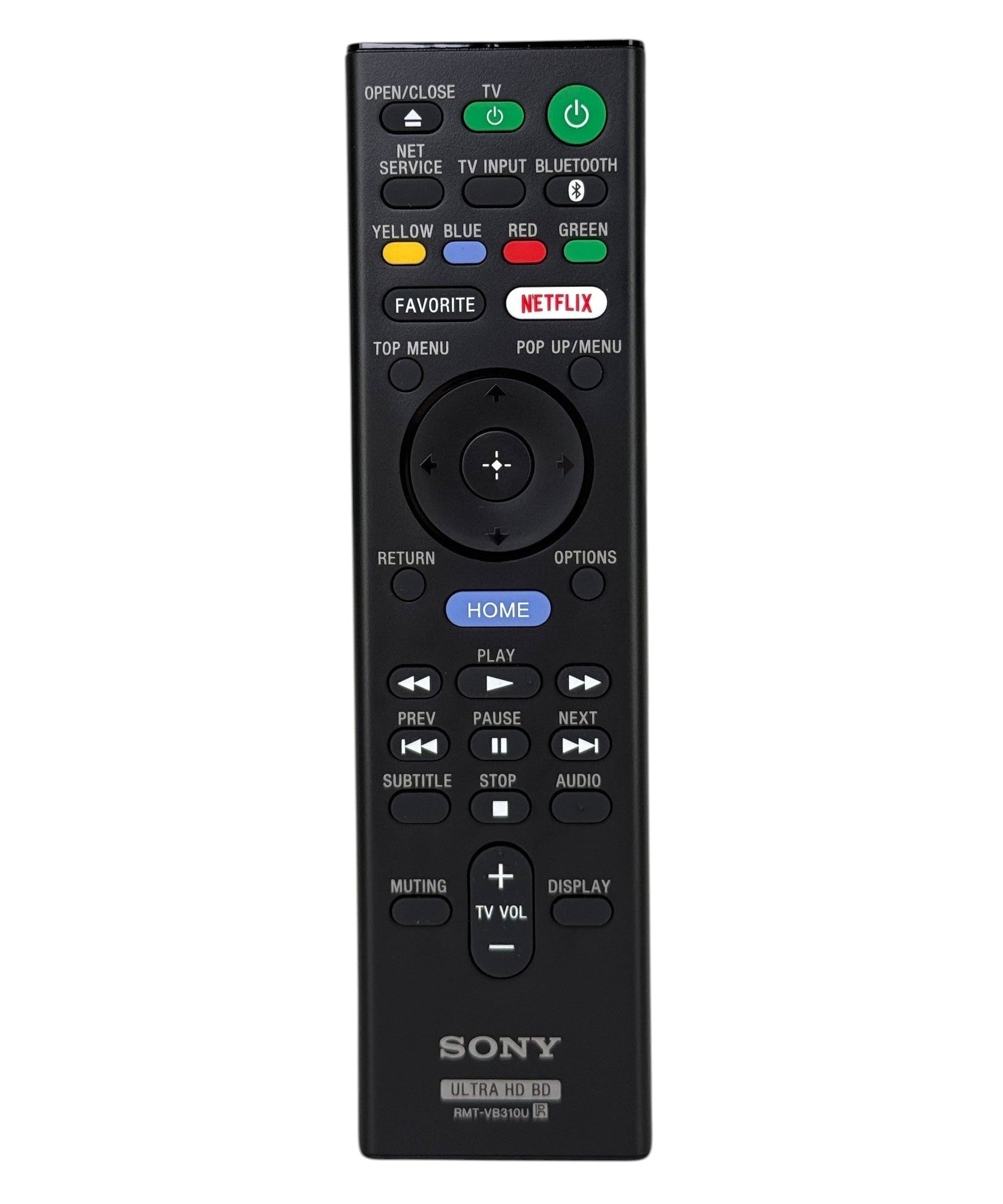 Sony RMTVB310U Ultra HD Blu-ray Disc Player Remote Control – 149328411 (RMT-VB310U)