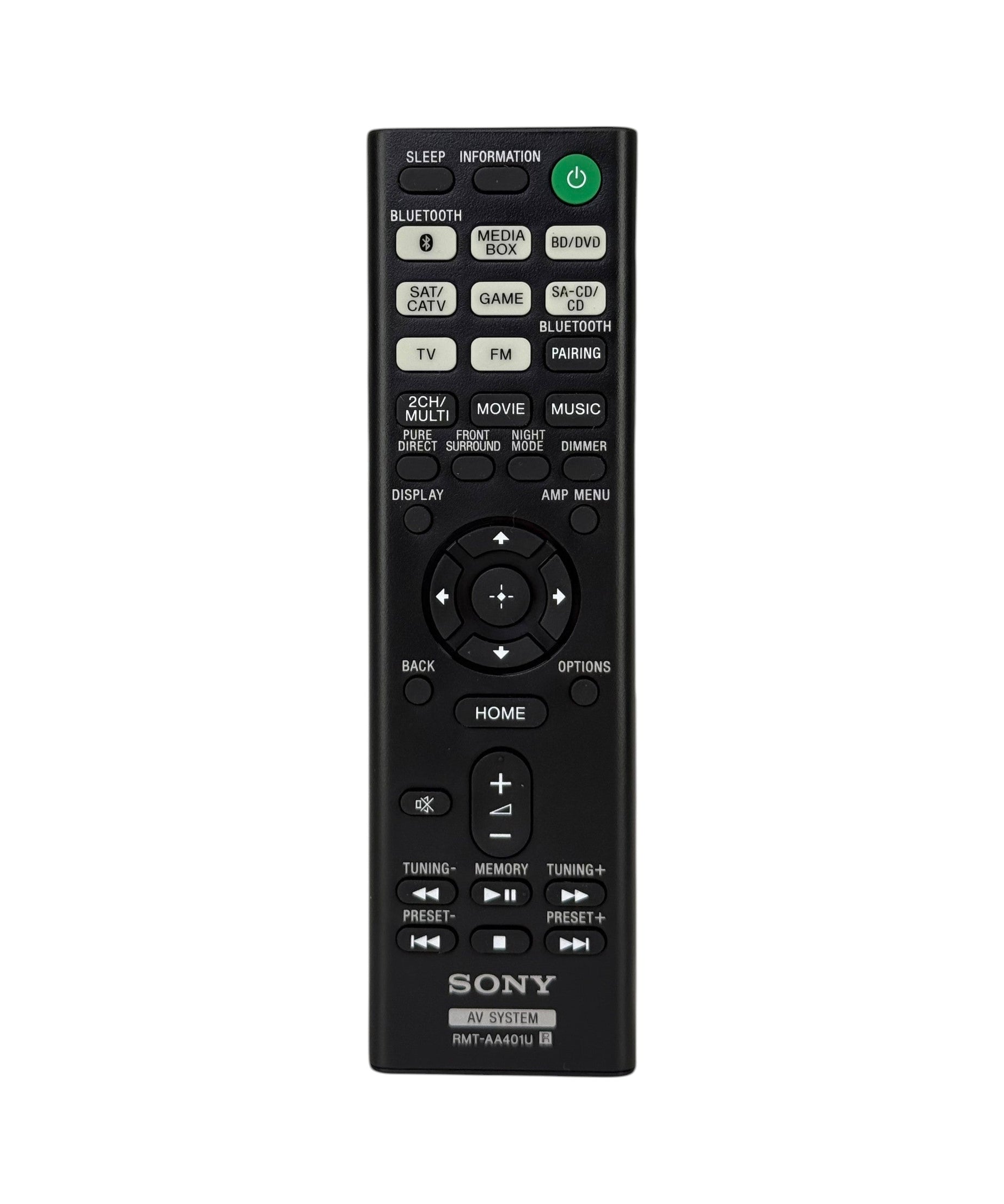 Sony RMT-AA401U A/V Receiver Remote Control - 1-493-370-11 | 1-4933-701-3 | 1-493-370-12