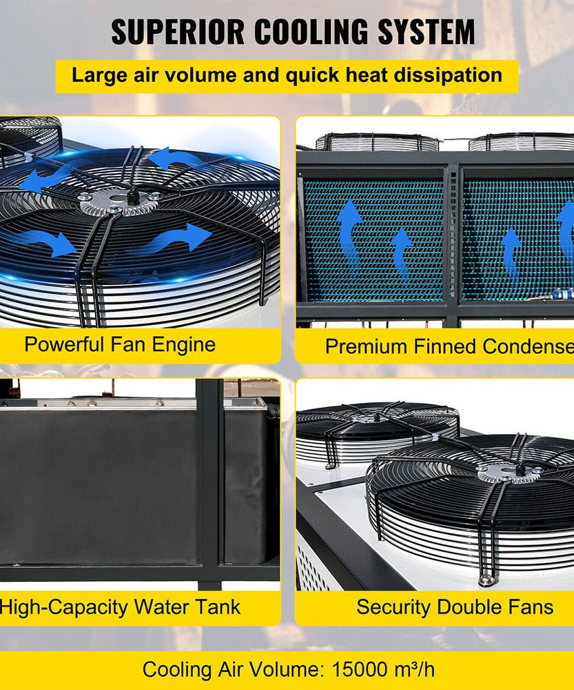 Smart Air-Cooled SS Industrial Water Chiller With LCD Display (SAK26458)