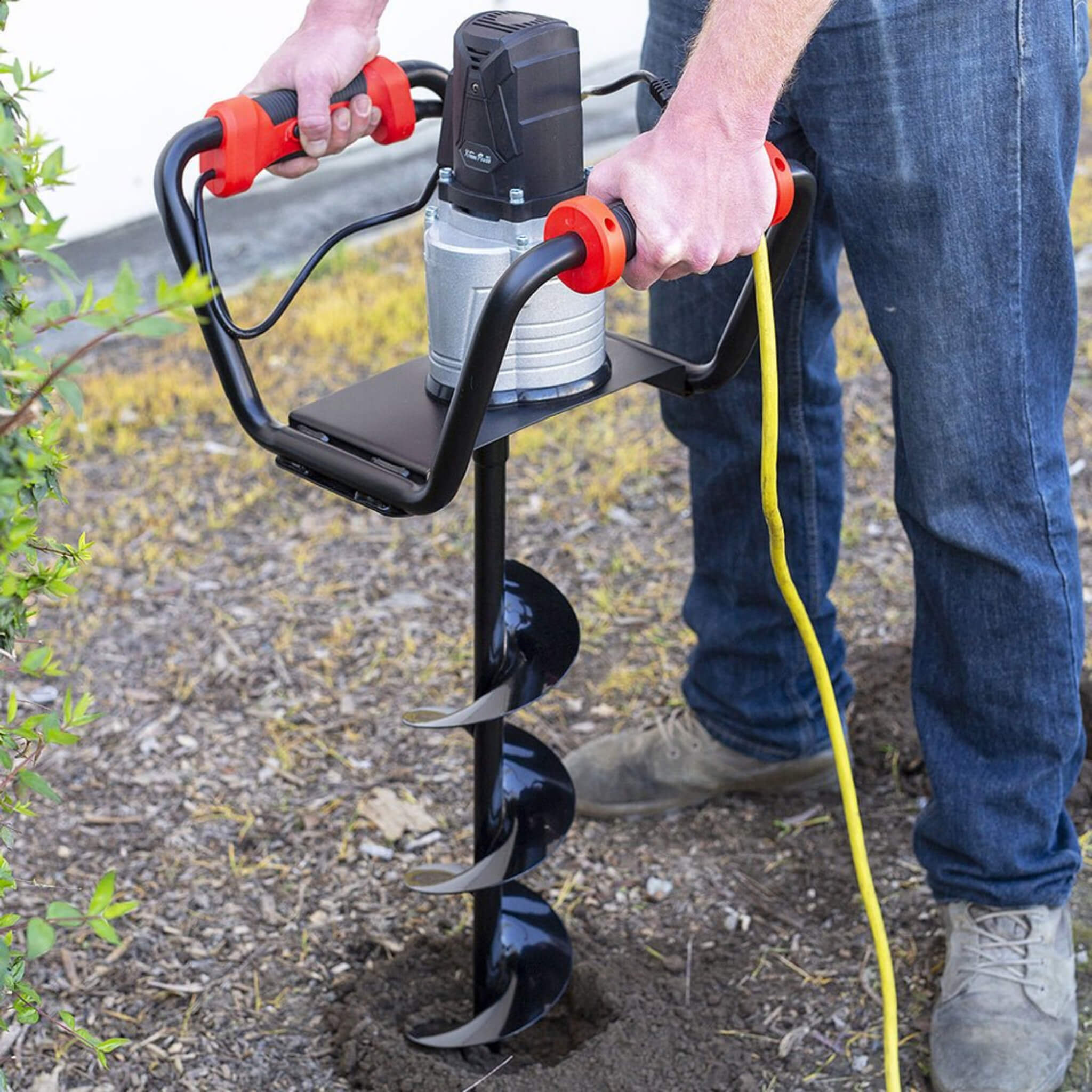 Heavy-Duty 1500W Electric Post Hole Digger Auger With 6" Auger Bit (SAK14785)