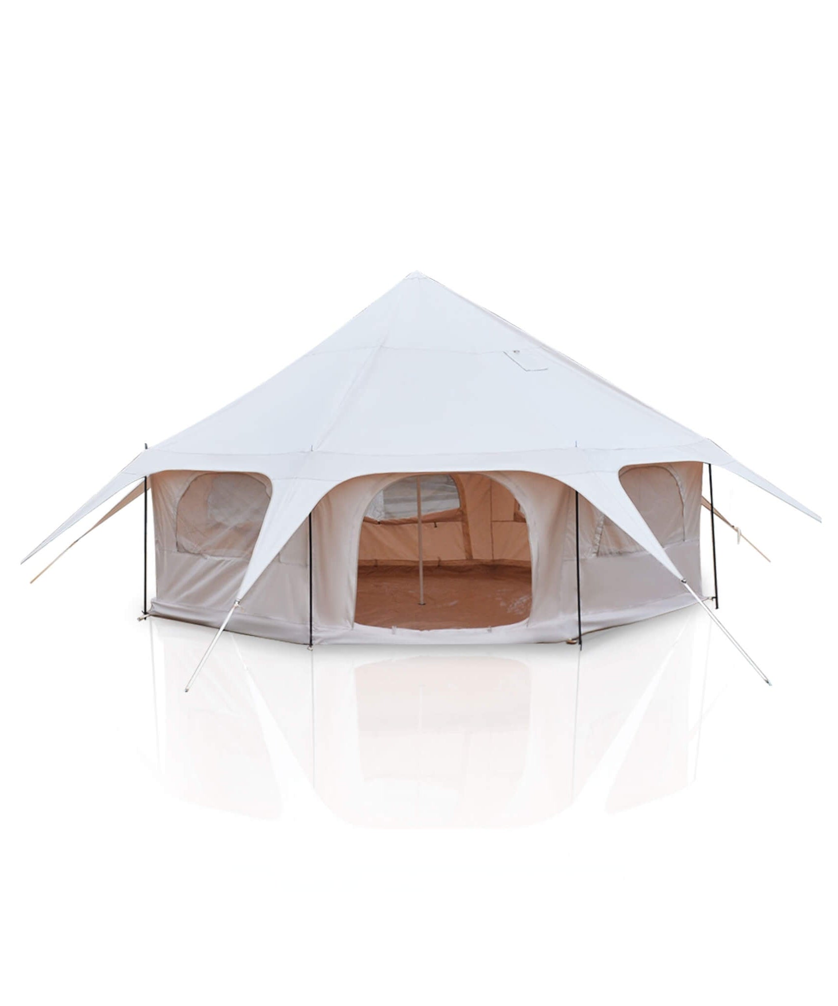 Large 15FT 600D Oxford Bell Tent With Stove Jack For Glamping And Camping (SAK10987)