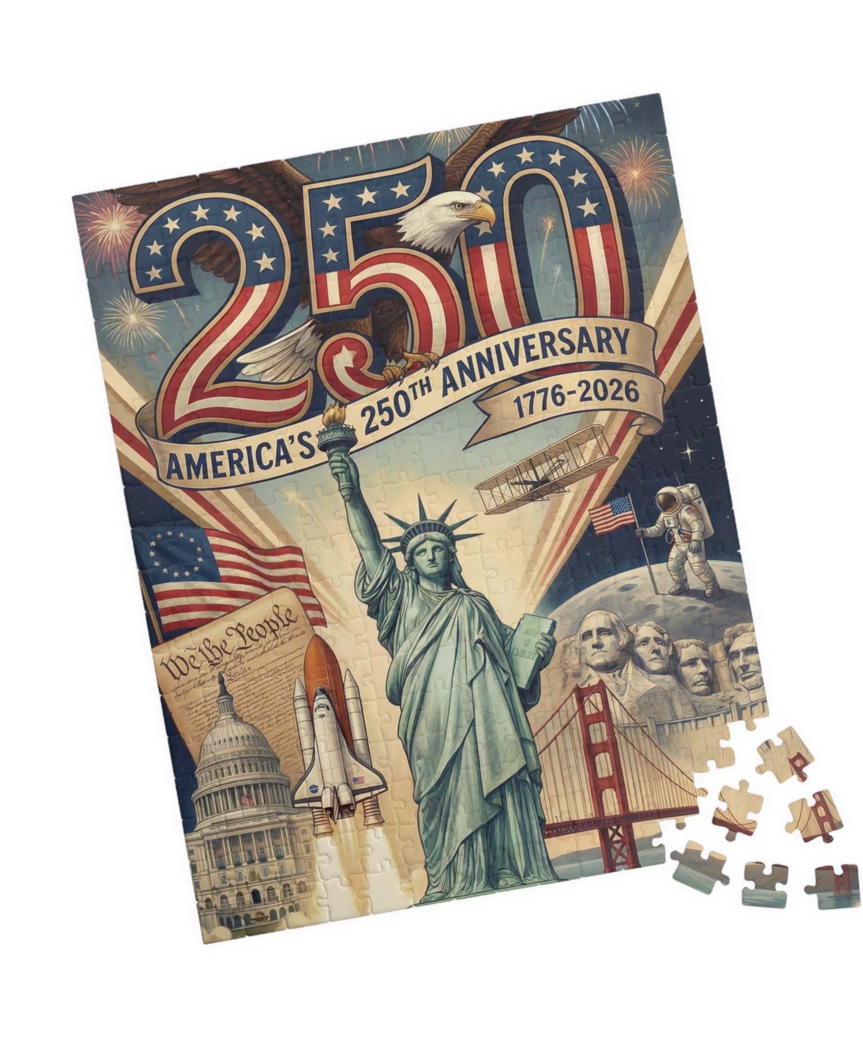 Amerika 250. Jubiläums-Puzzle (252, 520, 1014 Teile)