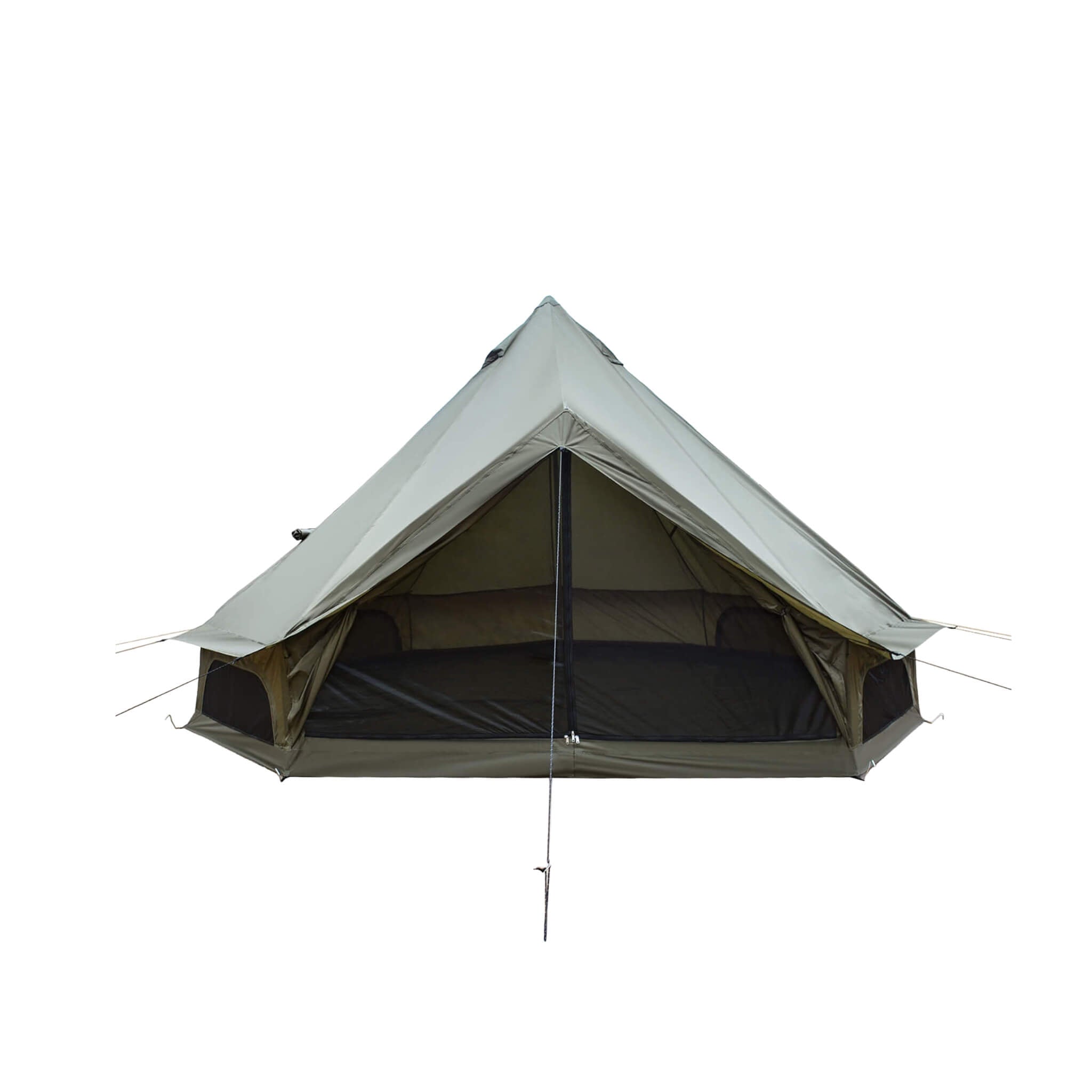 Large 16FT 10-Person All-Season Waterproof Bell Tent With Stove Jack (SAK31584)
