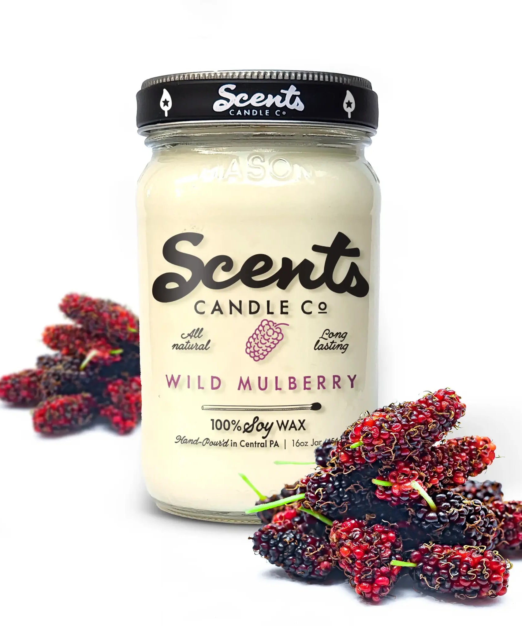 Scents Candle Co. Wild Mulberry Soy Wax Candles