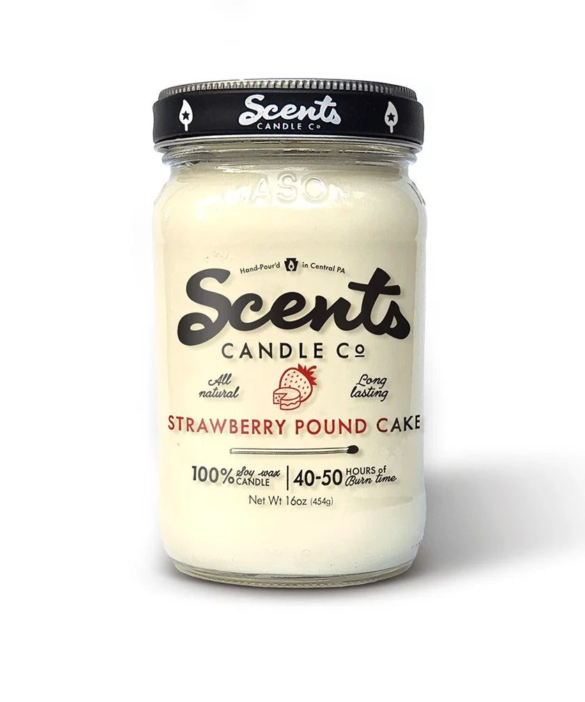 Scents Candle Co. Strawberry Pound Cake Soy Wax Candles