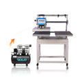 [16X24-Inch] Pneumatic Sliding Dual-Platen Hot Press Machine With Infrared Positioning And Air Compressor (SAK46729)