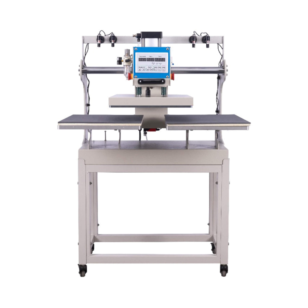 [16X24-Inch] Pneumatic Sliding Dual-Platen Hot Press Machine With Infrared Positioning And Air Compressor (SAK46729)