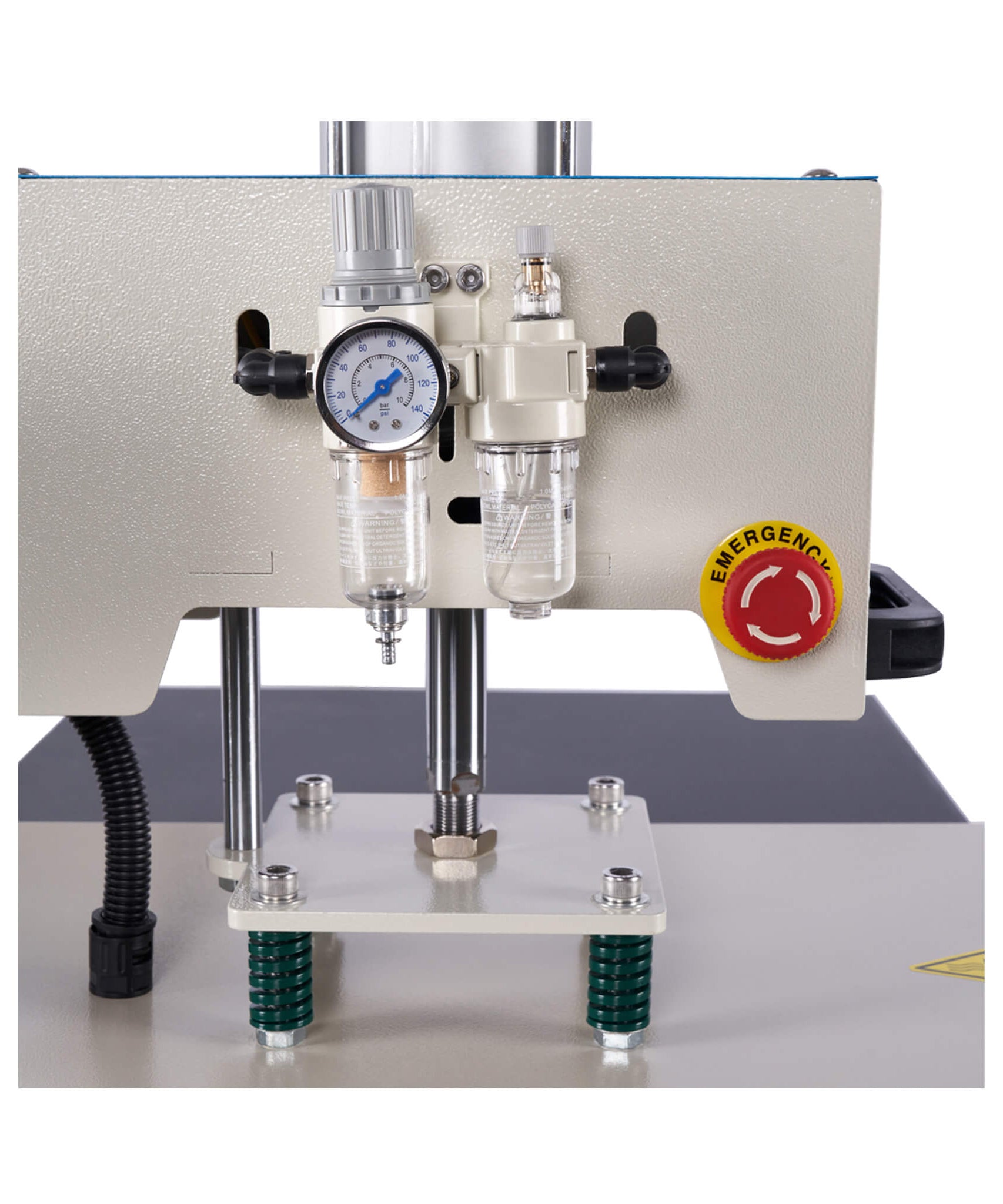 [16X24-Inch] Pneumatic Sliding Dual-Platen Hot Press Machine With Infrared Positioning And Air Compressor (SAK46729)