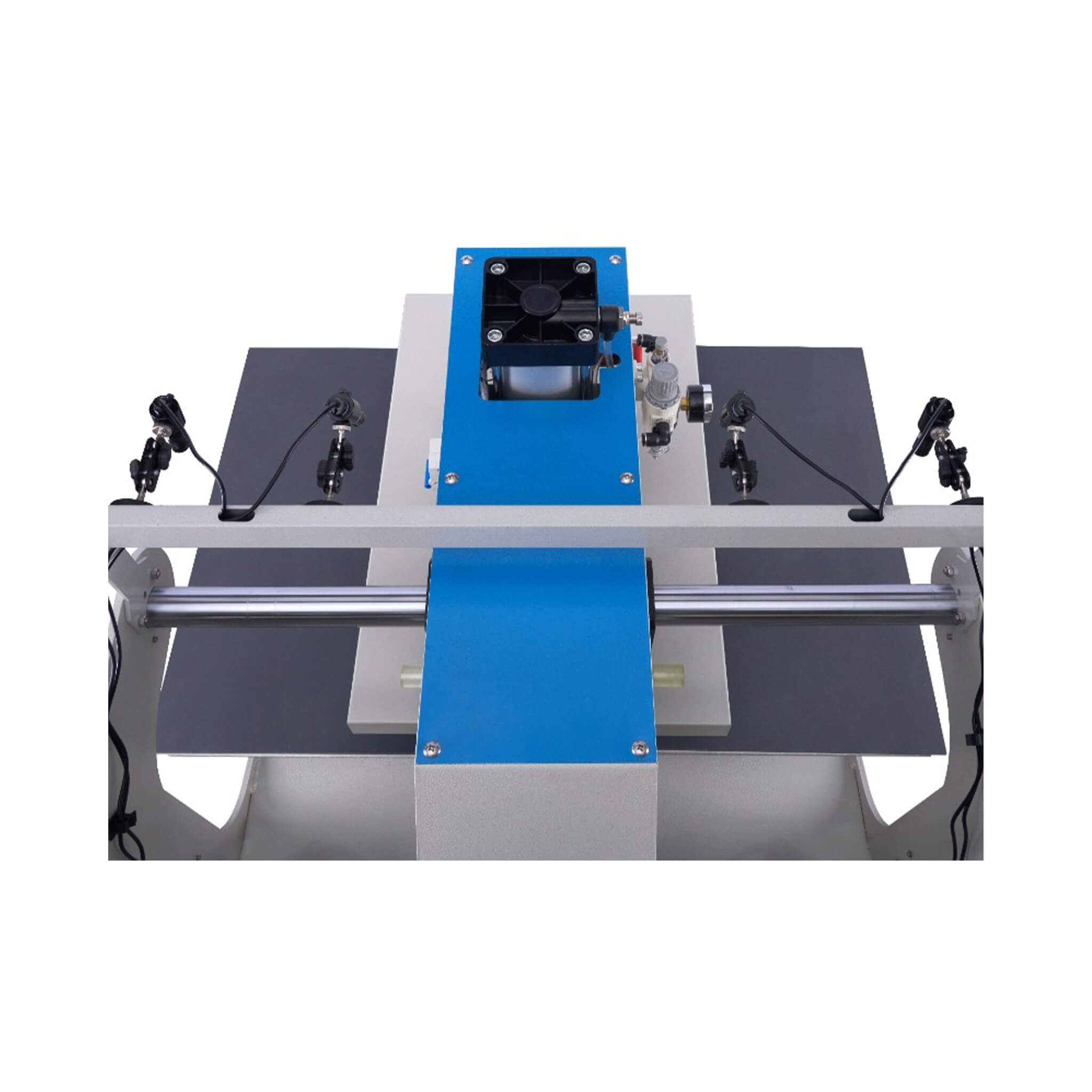 [16X24-Inch] Pneumatic Sliding Dual-Platen Hot Press Machine With Infrared Positioning And Air Compressor (SAK46729)