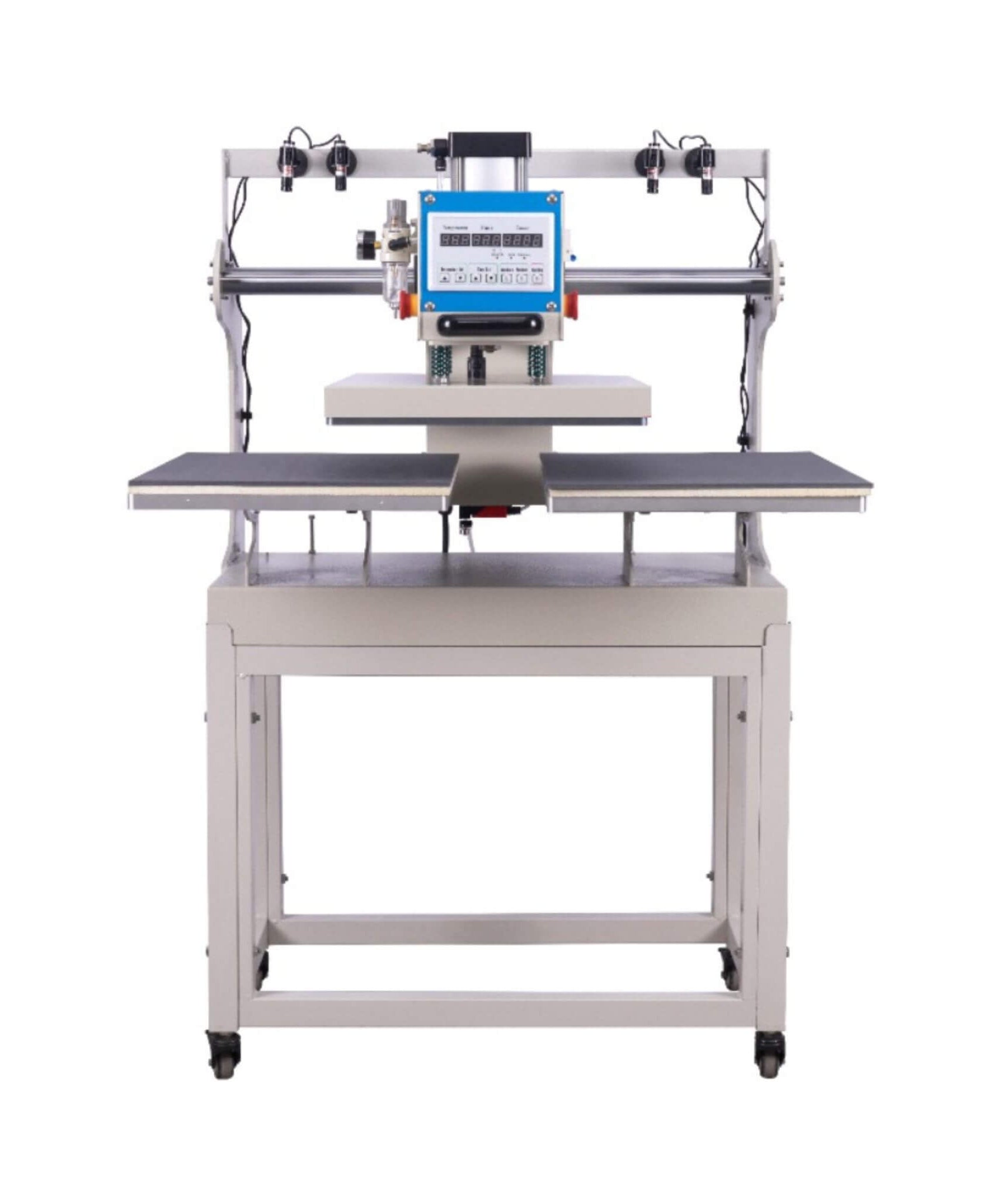 [16X24-Inch] Pneumatic Up Sliding Dual Platen Heat Press Machine With Infrared Positioning (SAK96724)