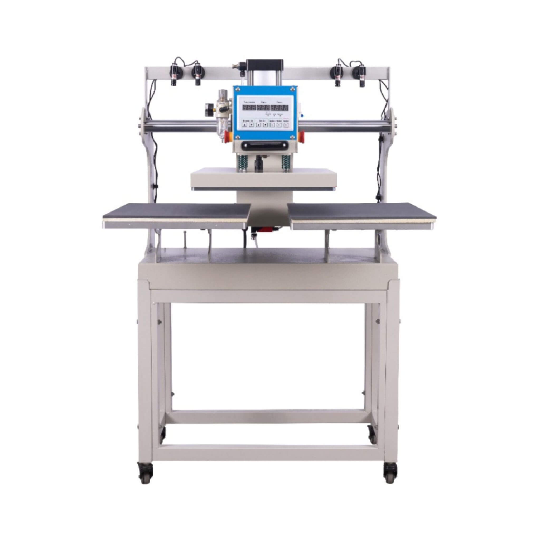 [16X24-Inch] Pneumatic Up Sliding Dual Platen Heat Press Machine With Infrared Positioning (SAK96724)