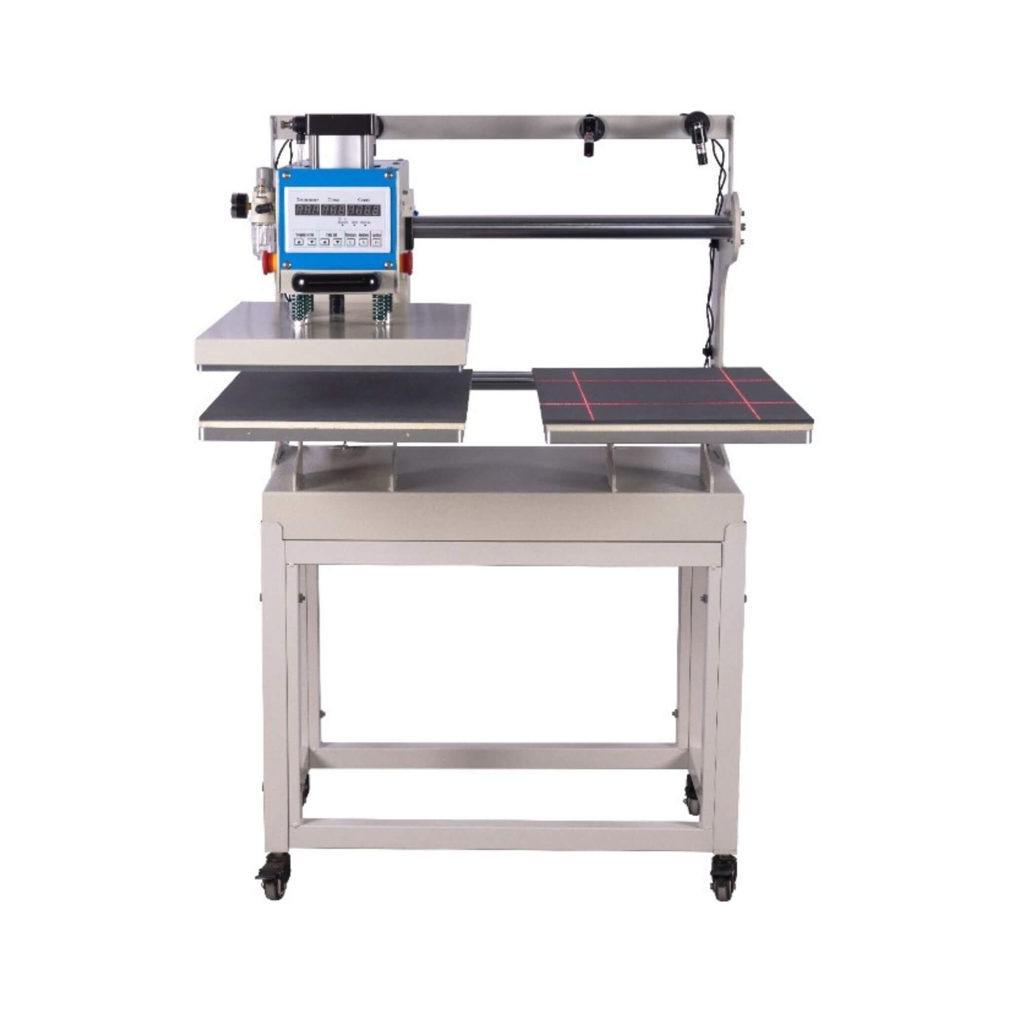 [16X24-Inch] Pneumatic Up Sliding Dual Platen Heat Press Machine With Infrared Positioning (SAK96724)
