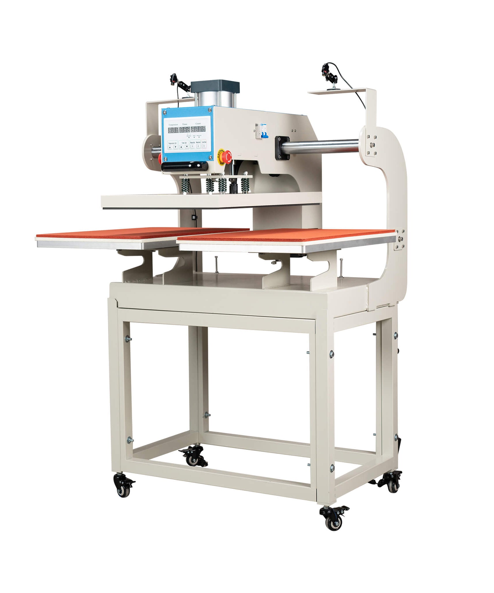 [16X24-Inch] Pneumatic Up Sliding Dual Platen Heat Press Machine With Infrared Positioning (SAK75382)