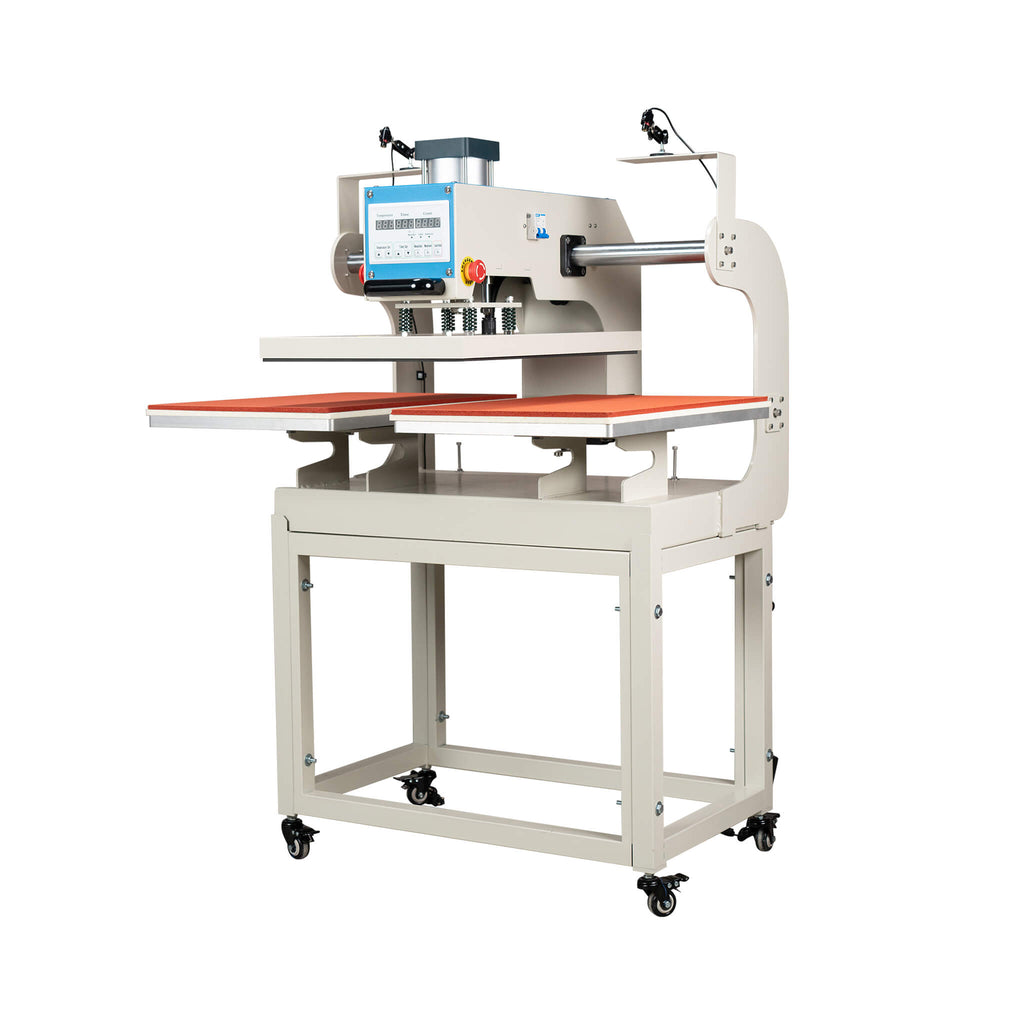 [16X24-Inch] Pneumatic Up Sliding Dual Platen Heat Press Machine With Infrared Positioning (SAK75382)