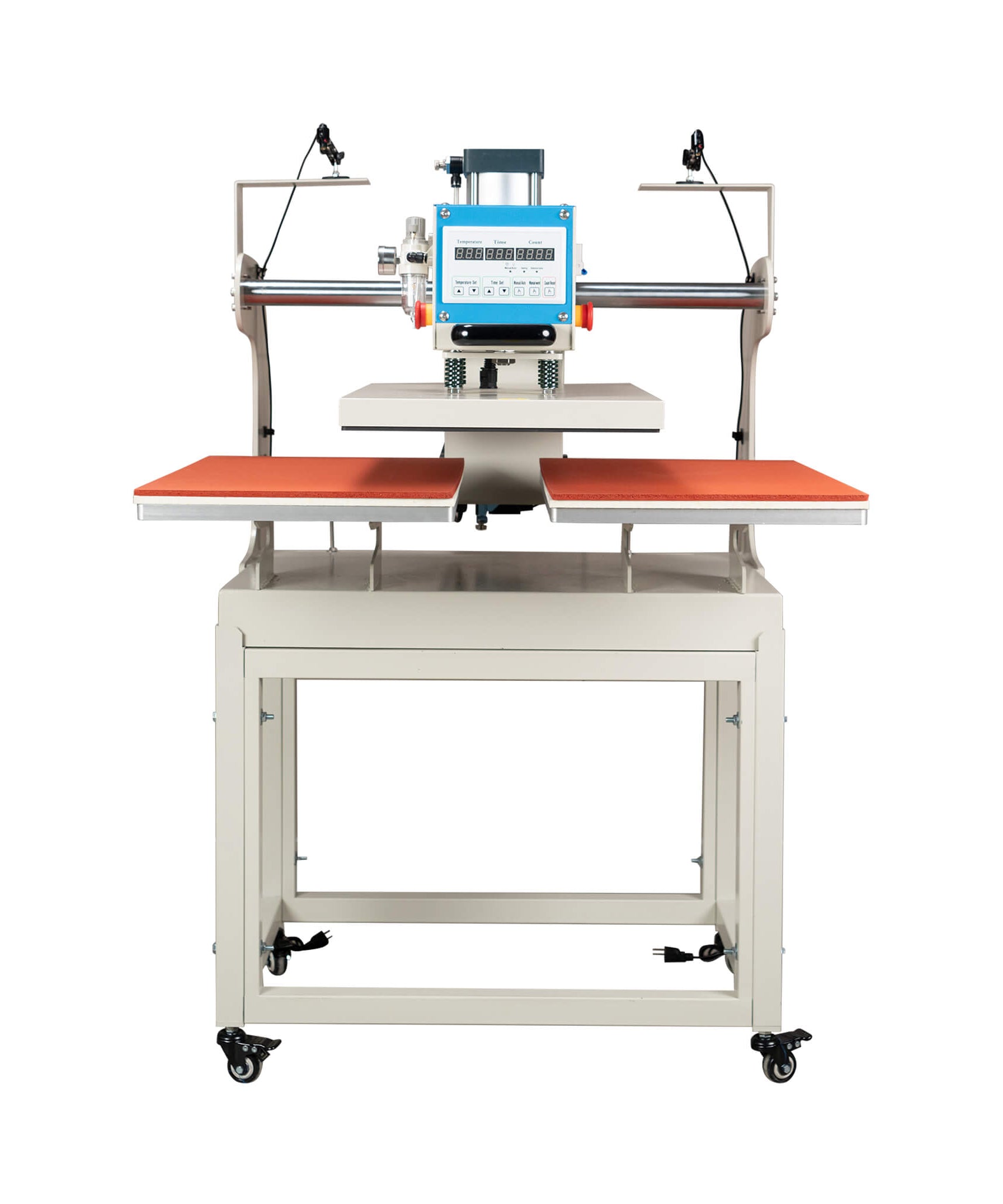 [16X24-Inch] Pneumatic Up Sliding Dual Platen Heat Press Machine With Infrared Positioning (SAK75382)