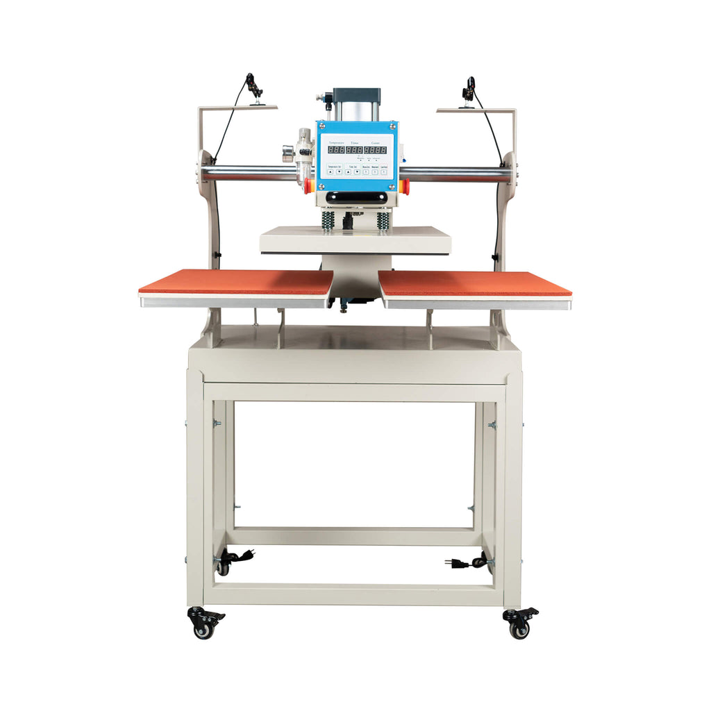 [16X24-Inch] Pneumatic Up Sliding Dual Platen Heat Press Machine With Infrared Positioning (SAK75382)