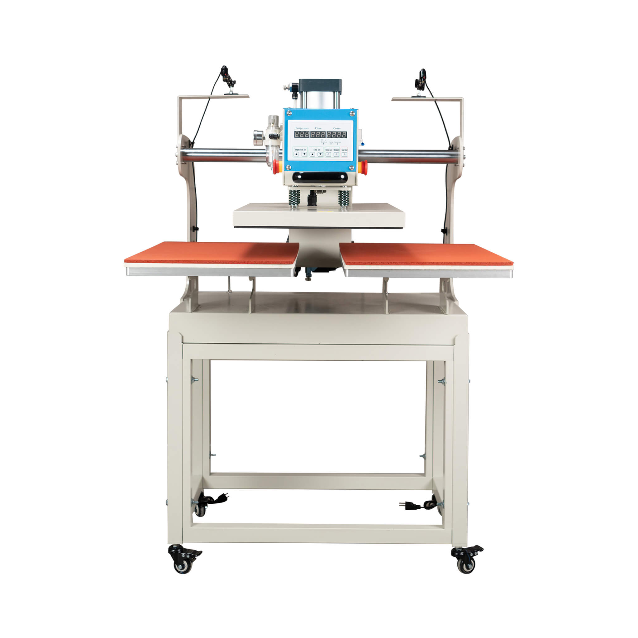 [16X24-Inch] Pneumatic Up Sliding Dual Platen Heat Press Machine With Infrared Positioning (SAK75382)