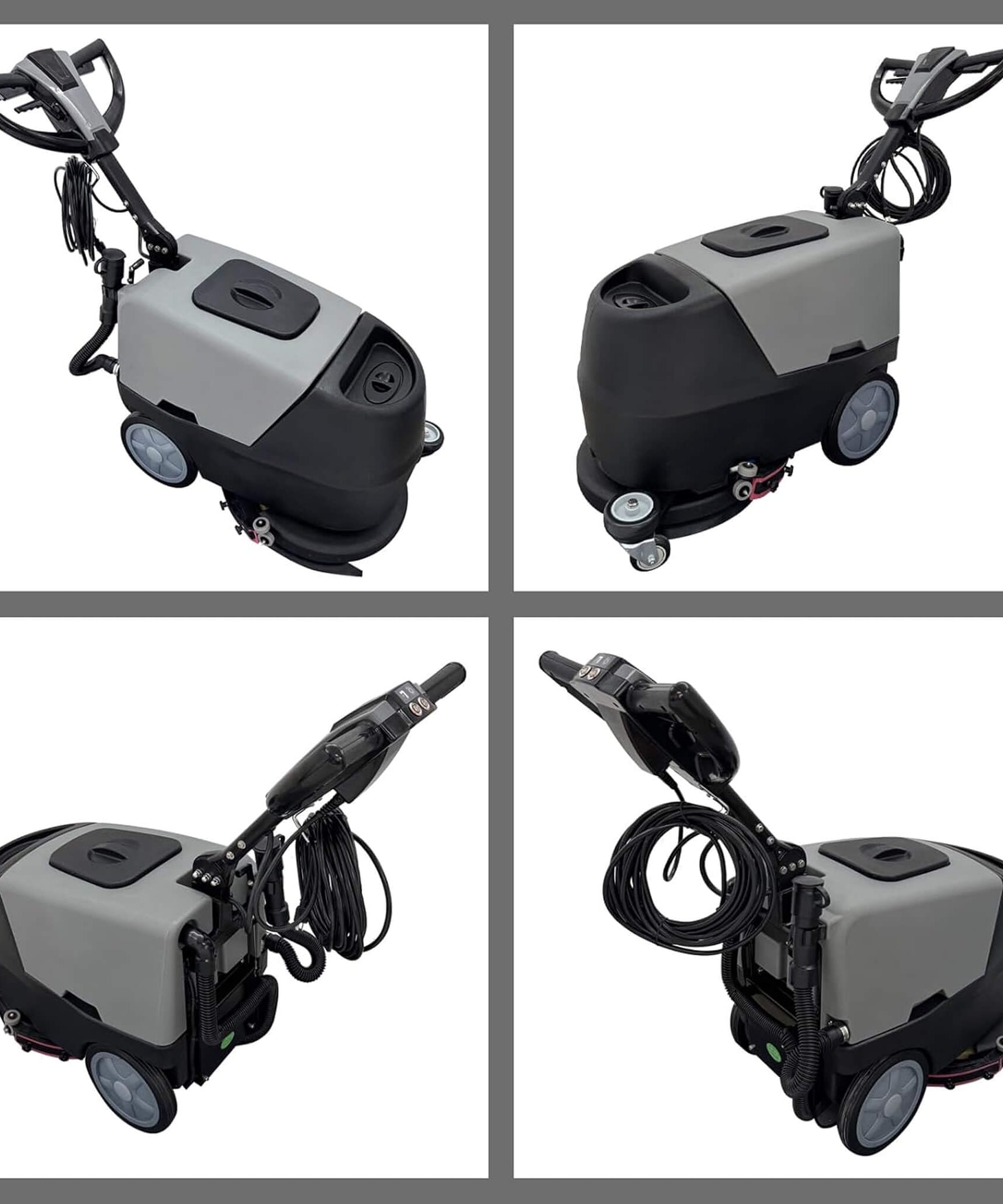 17-Inch 110V Heavy-Duty Commercial Walk-Behind Dual Tank Floor Scrubber (SAK83472)