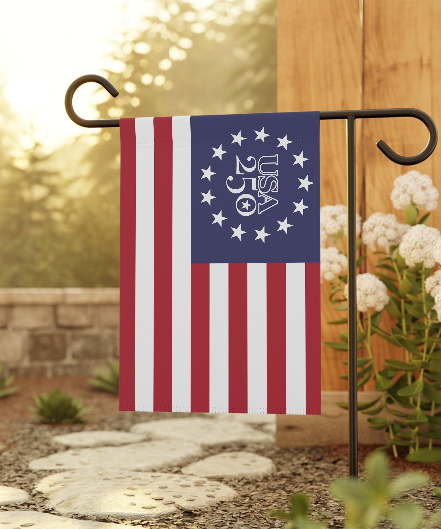 USA 250. Jubiläum Gartenflagge & Hausbanner