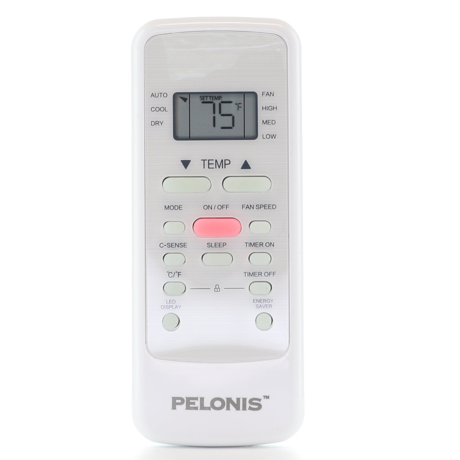 PELONIS RG51G(1)/CEFU1 Window Air Conditioner Remote Control | LCD Screen | Thermostatic - 17317000A59932